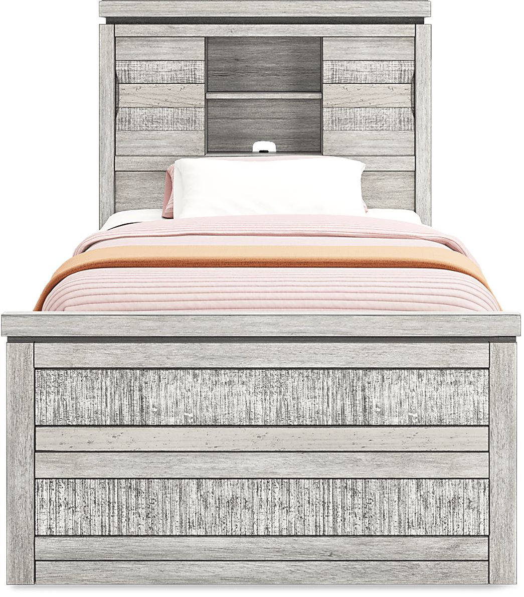 Kids Westover Hills Jr. Reclaimed Gray 3 Pc Twin Bookcase Bed