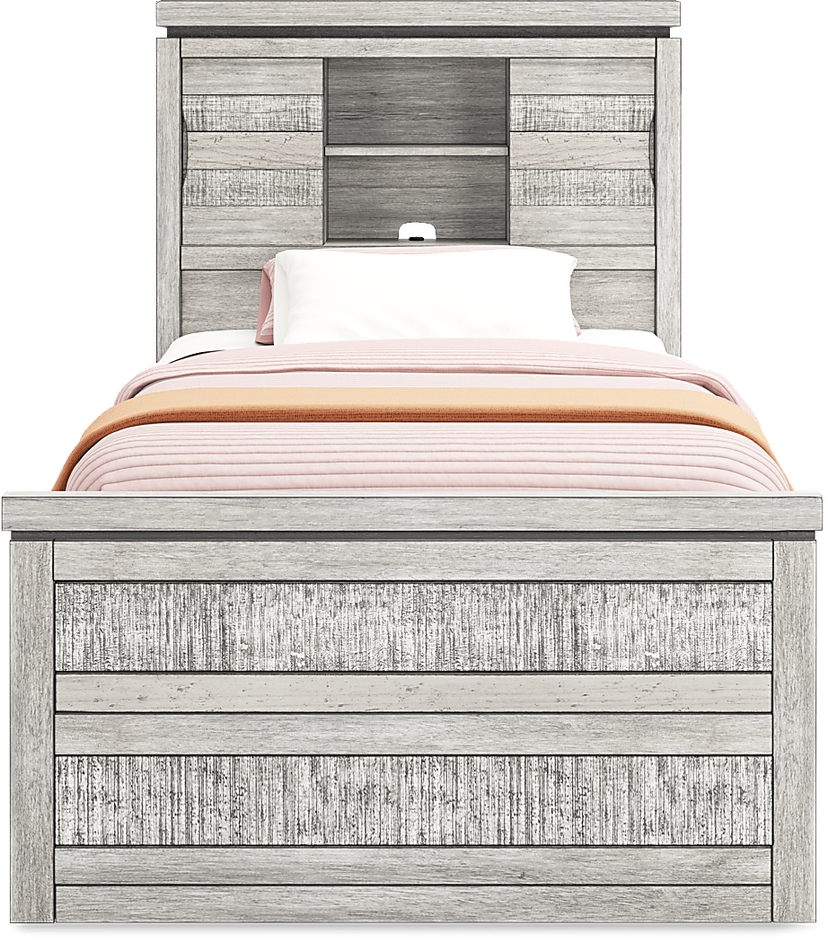 Kids Westover Hills Jr. Gray Twin Bookcase Bed
