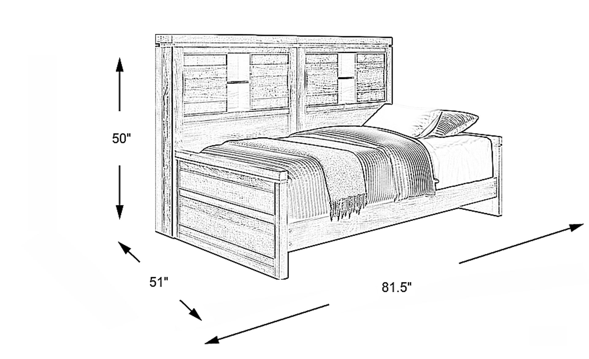 Dimension Image. Please refer to the Dimension Tab on this page for dimension details.