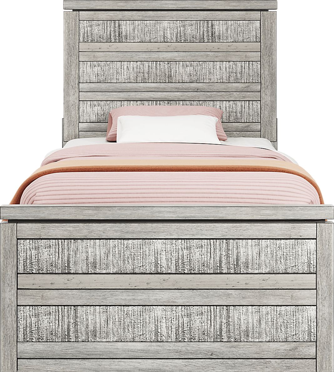 Kids Westover Hills Jr. Reclaimed Gray 3 Pc Twin Panel Bed with Storage