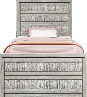 Kids Westover Hills Jr. Reclaimed Gray 3 Pc Twin Panel Bed with Storage Side Rail