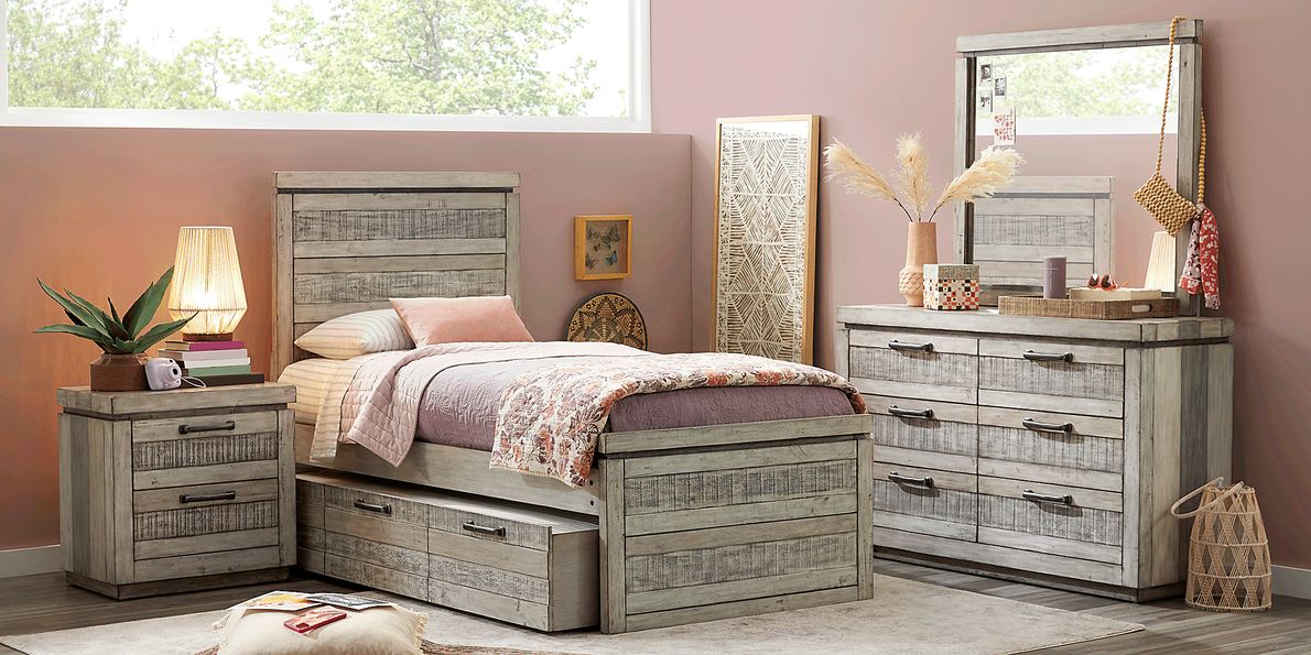 Kids Westover Hills Jr. Reclaimed Gray 3 Pc Twin Panel Bed
