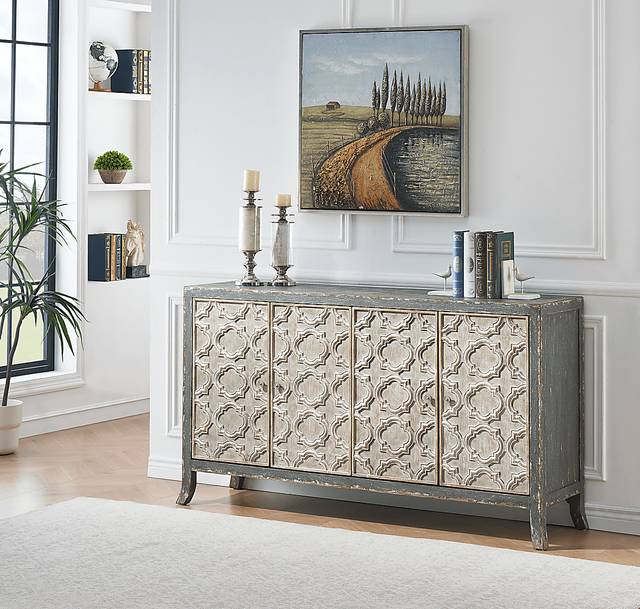 Westpepper Gray Credenza - Thumbnail - Image 2