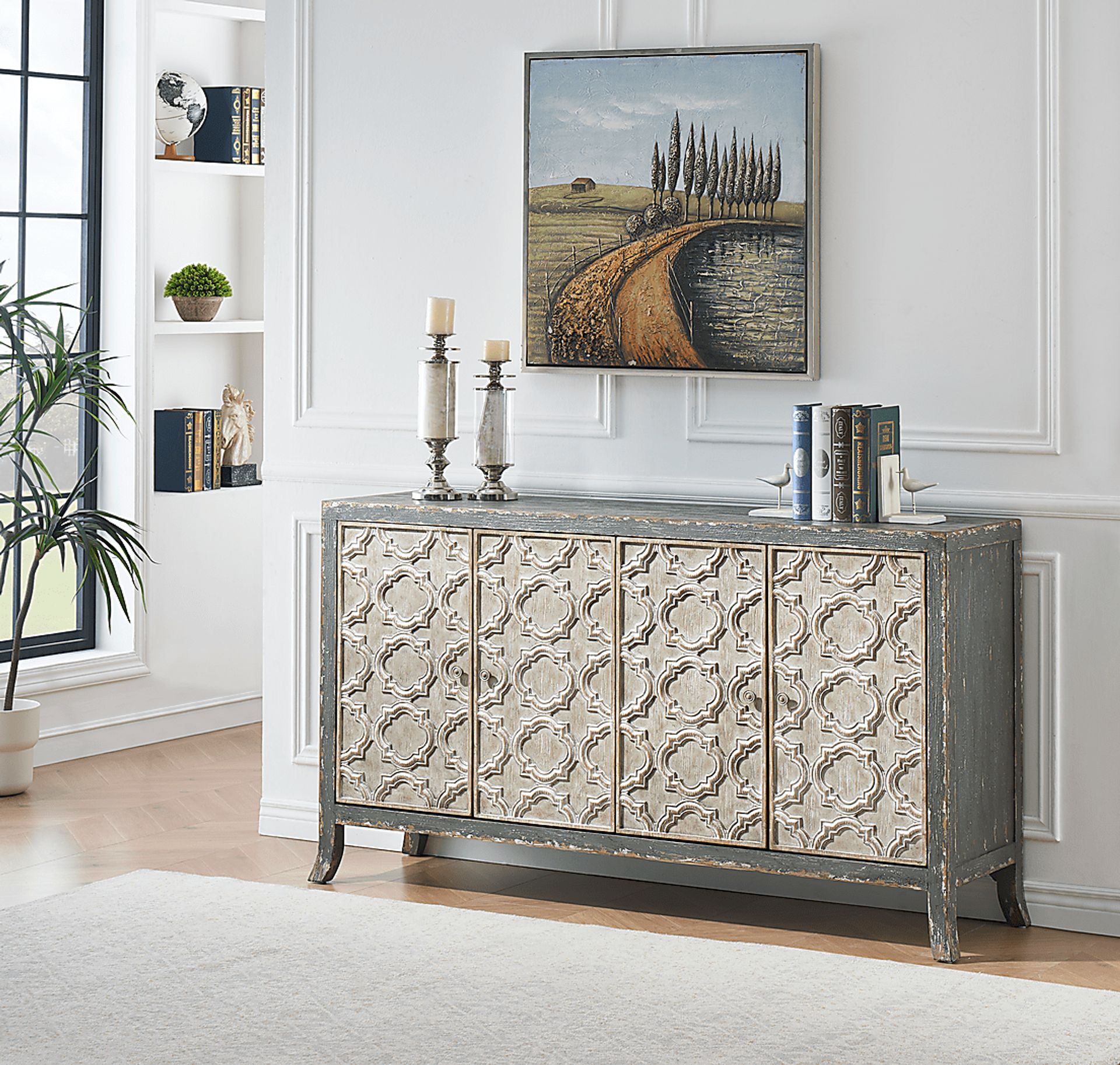 Westpepper Gray Credenza - Image 2