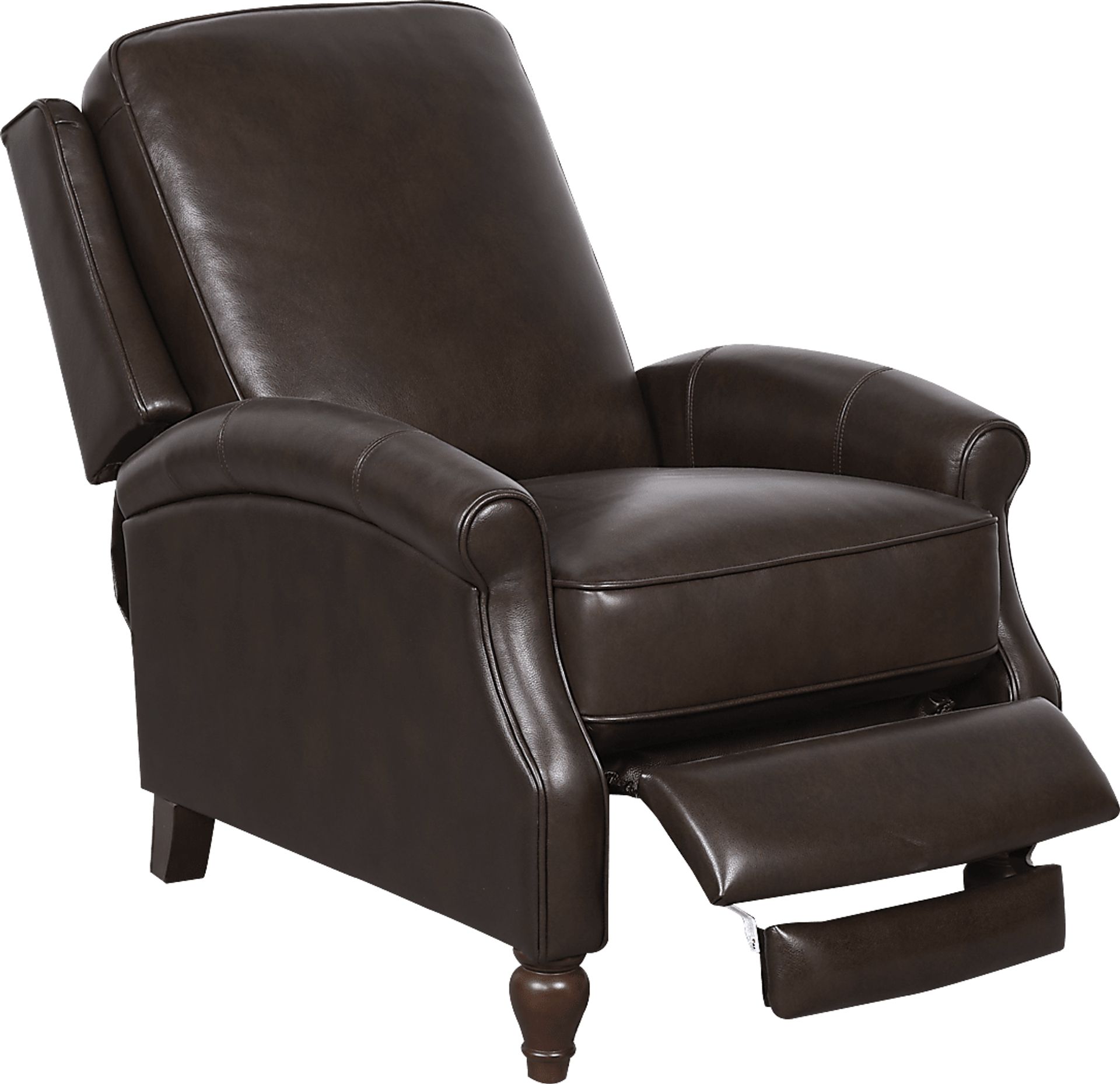 Westport Chocolate Leather Push Back Recliner - Image 4