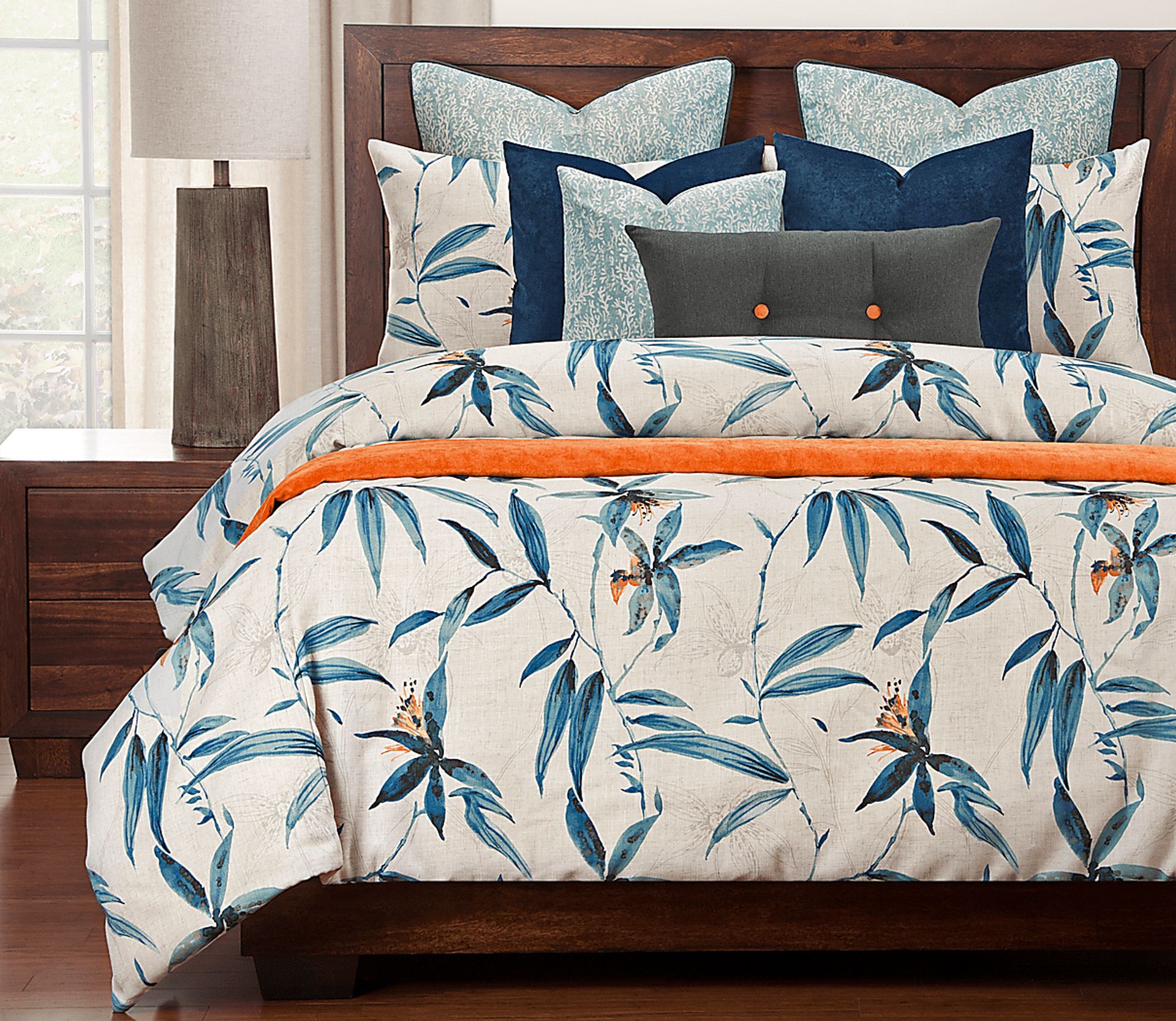 Westport Heights Blue 11 Pc Queen Duvet Set - Image 1