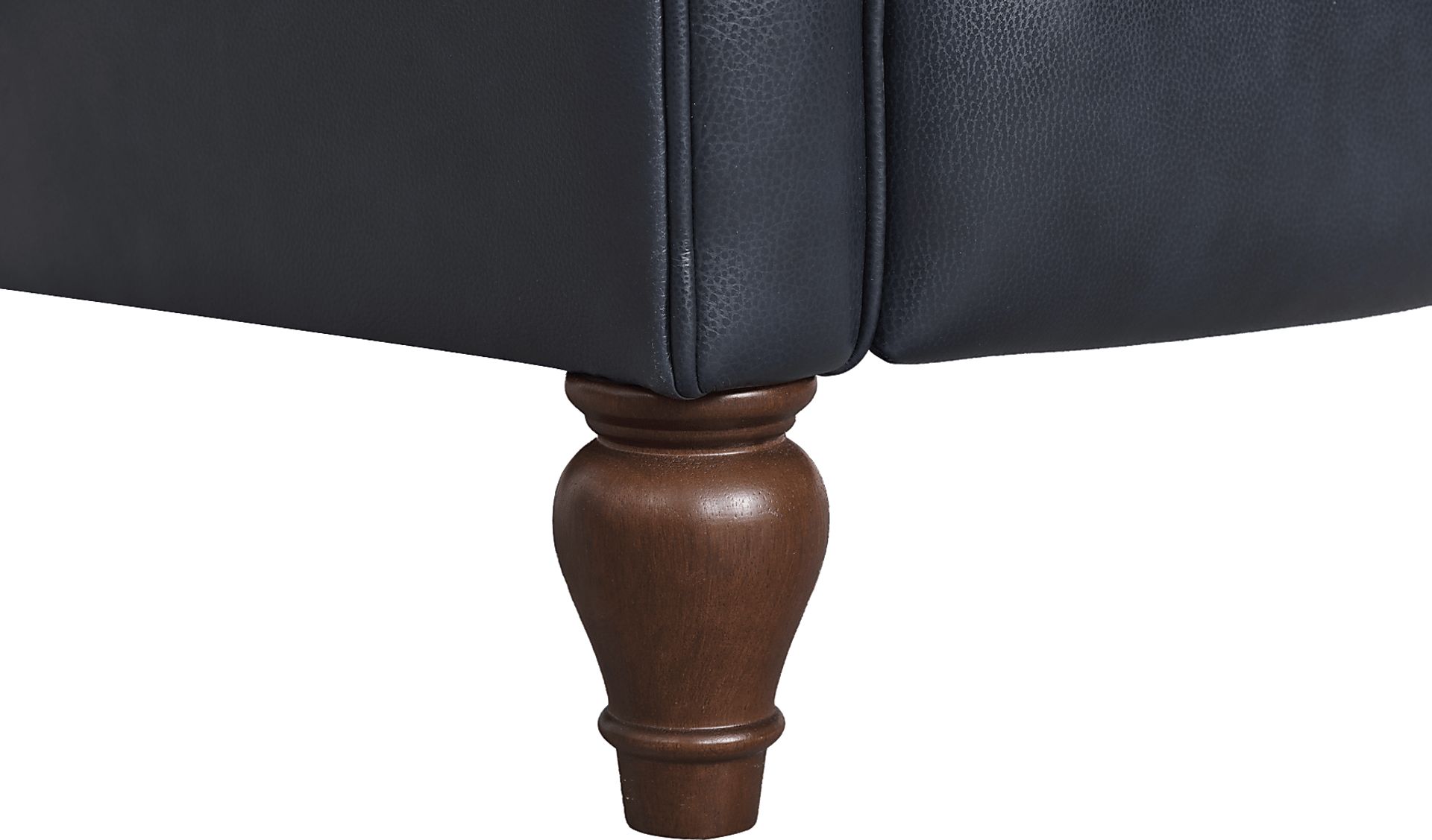 Westport Navy Leather Push Back Recliner - Image 7