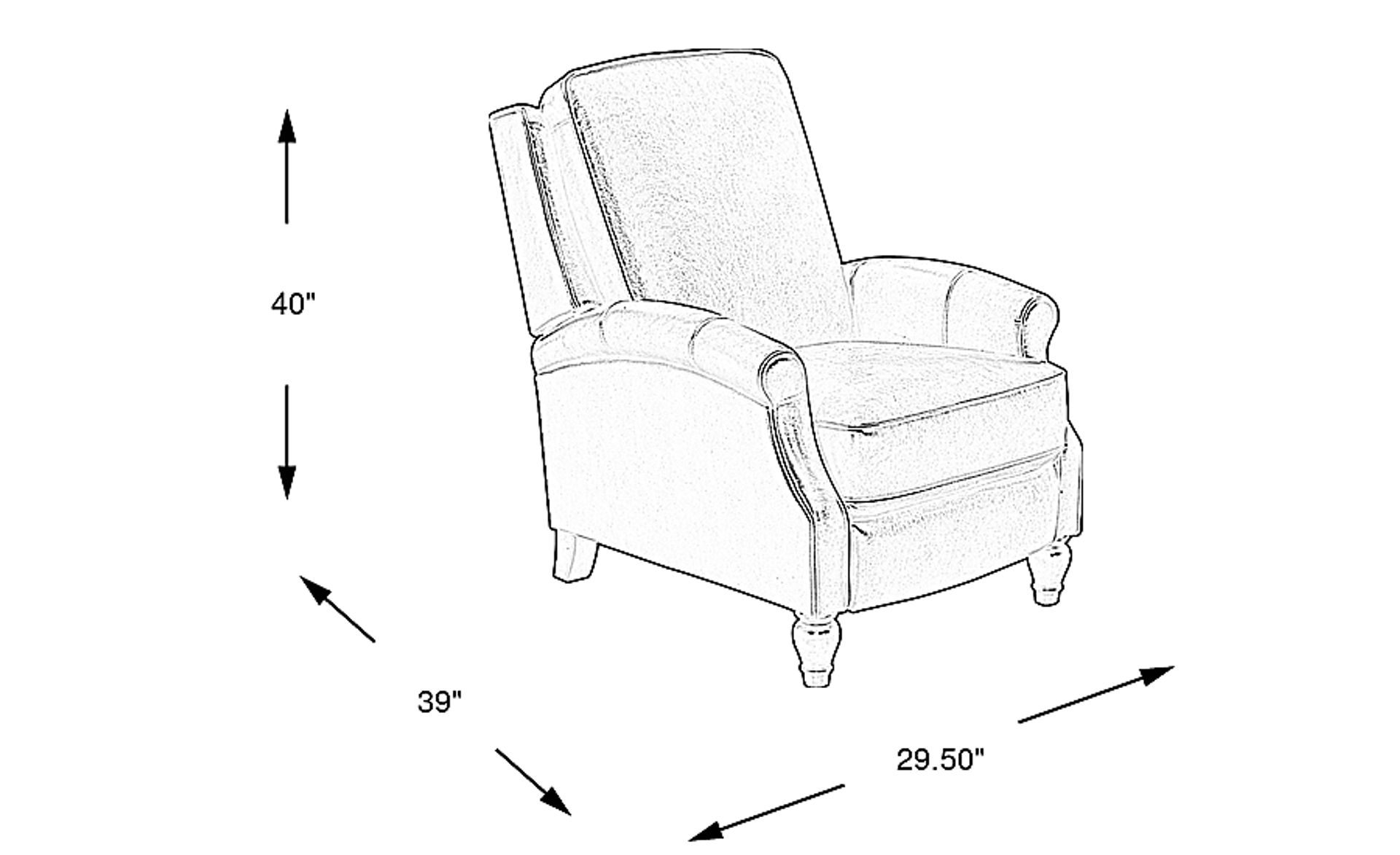 Dimension Image. Please refer to the Dimension Tab on this page for dimension details.