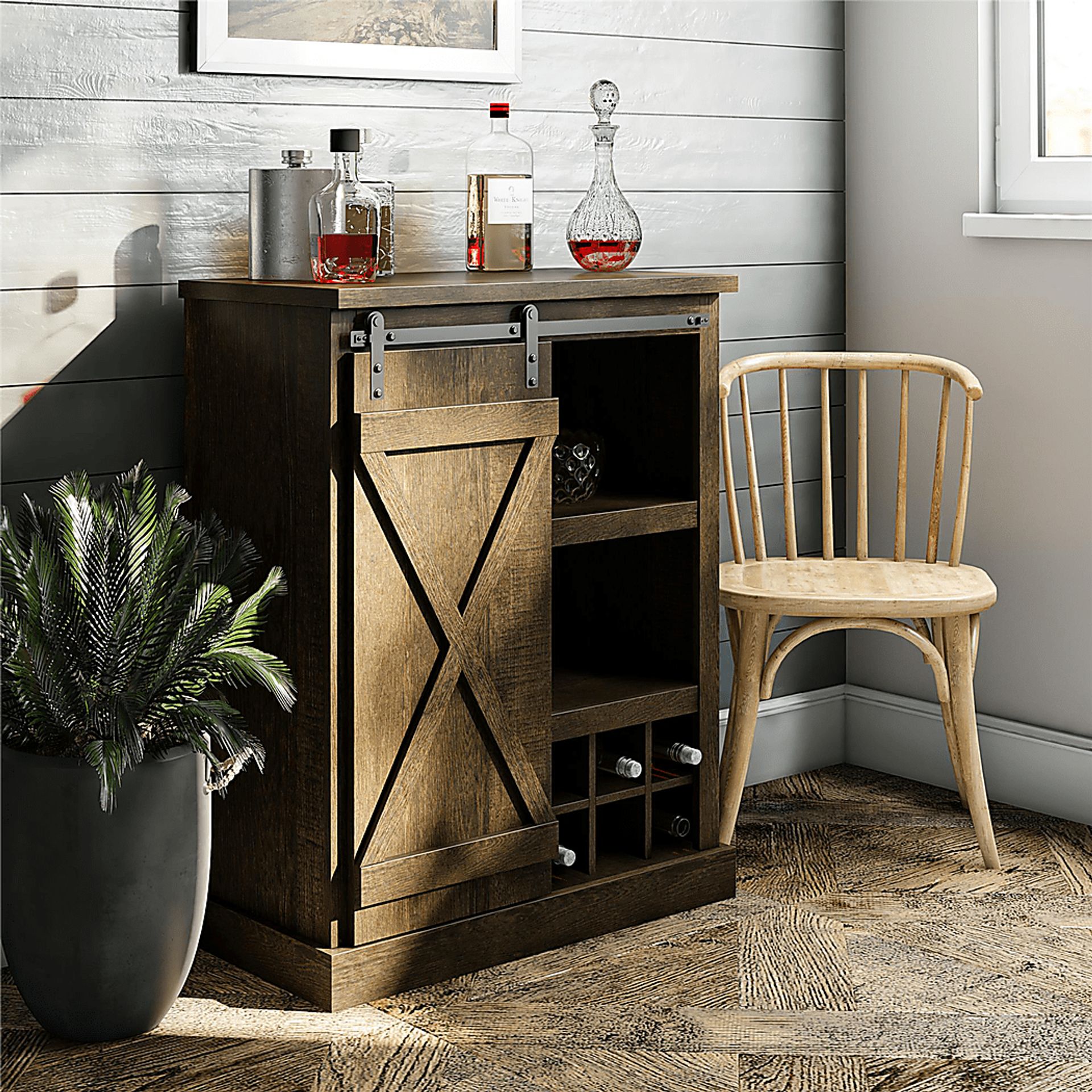 Westrae Oak Accent Cabinet - Image 8
