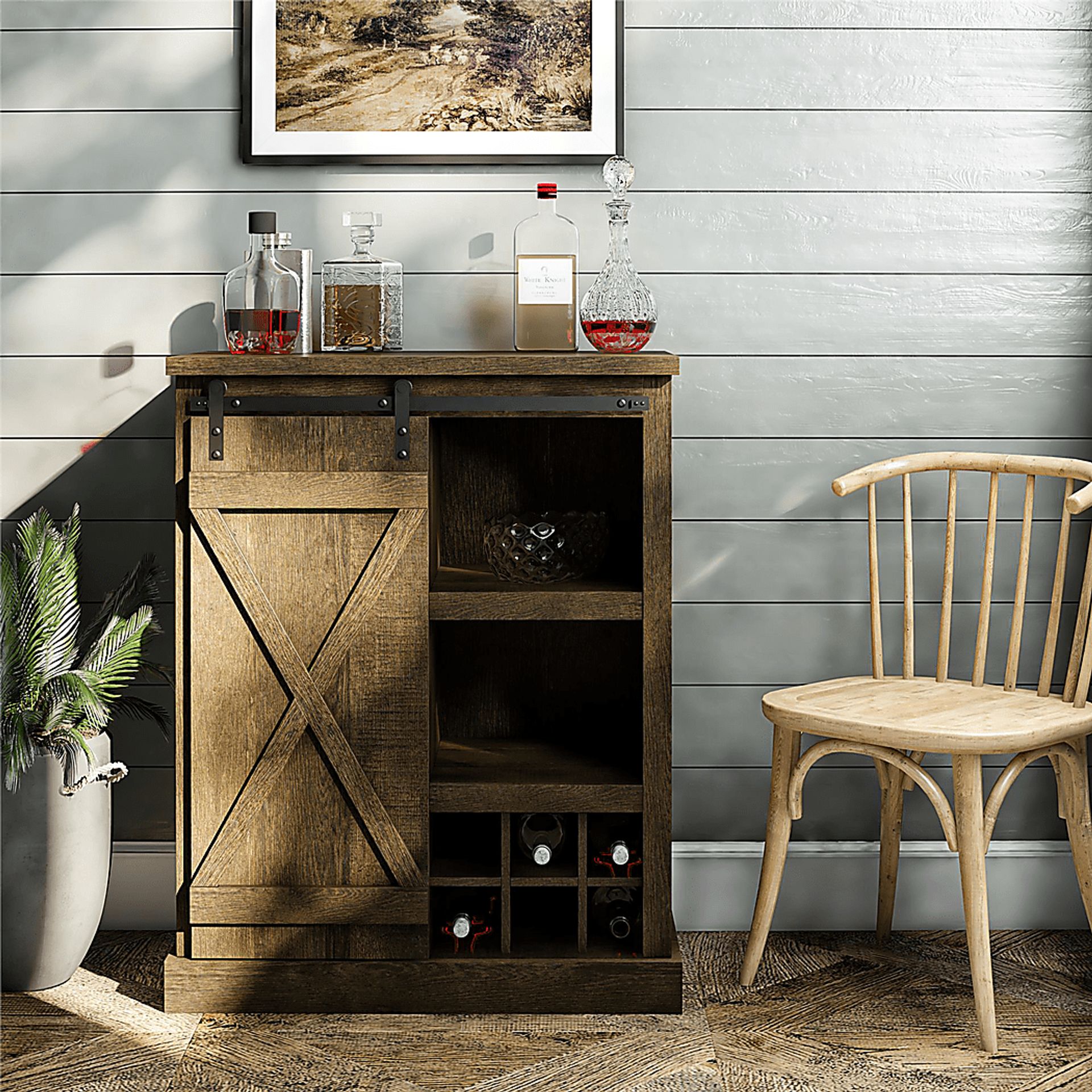 Westrae Oak Accent Cabinet - Image 9
