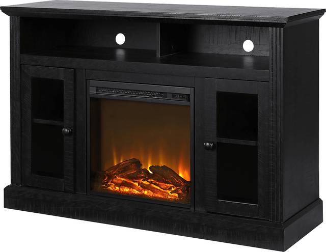 Westral Black 47 in. Console with Electric Fireplace - Thumbnail - Image 2