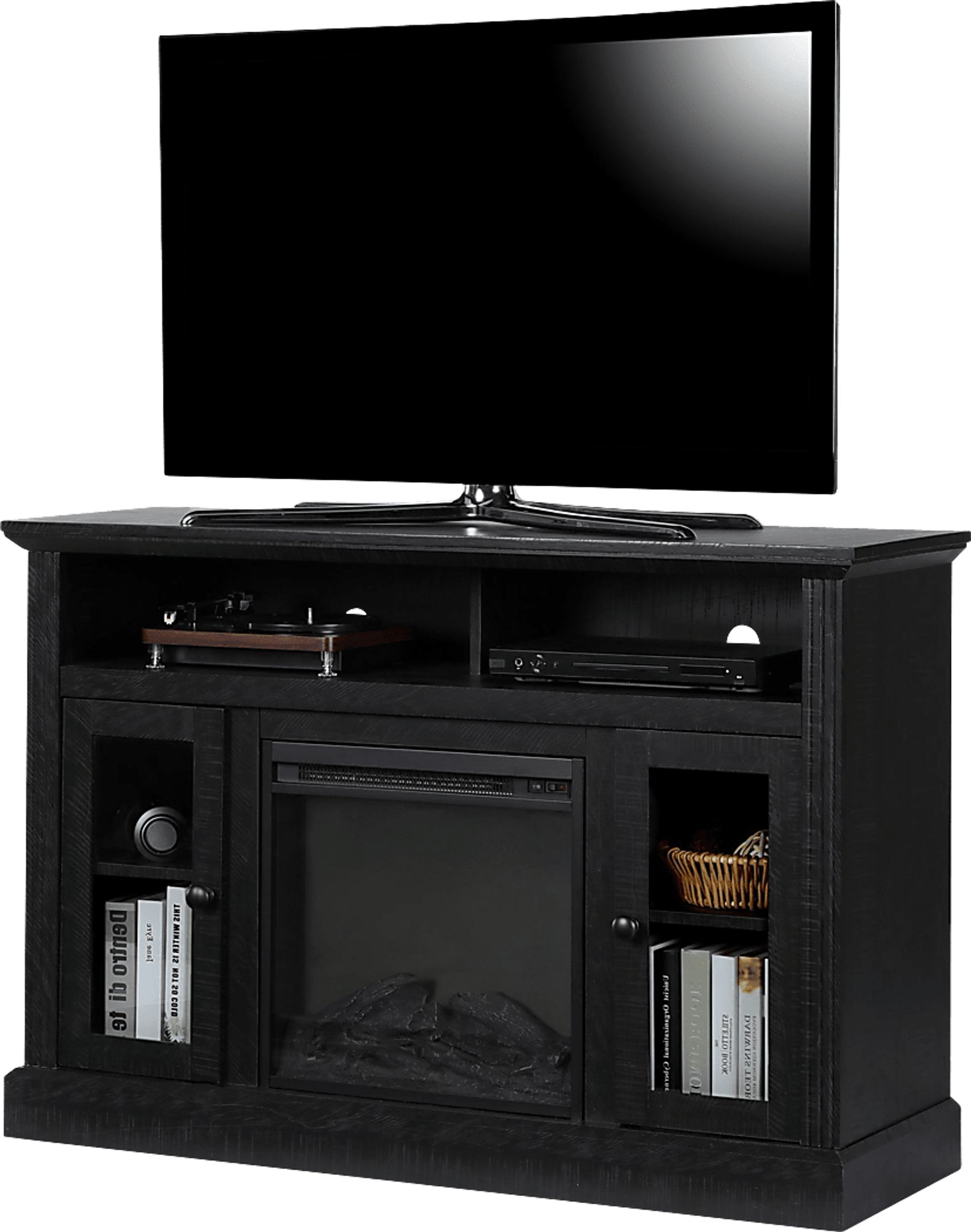 Westral Black 47 in. Console with Electric Fireplace - Image 4