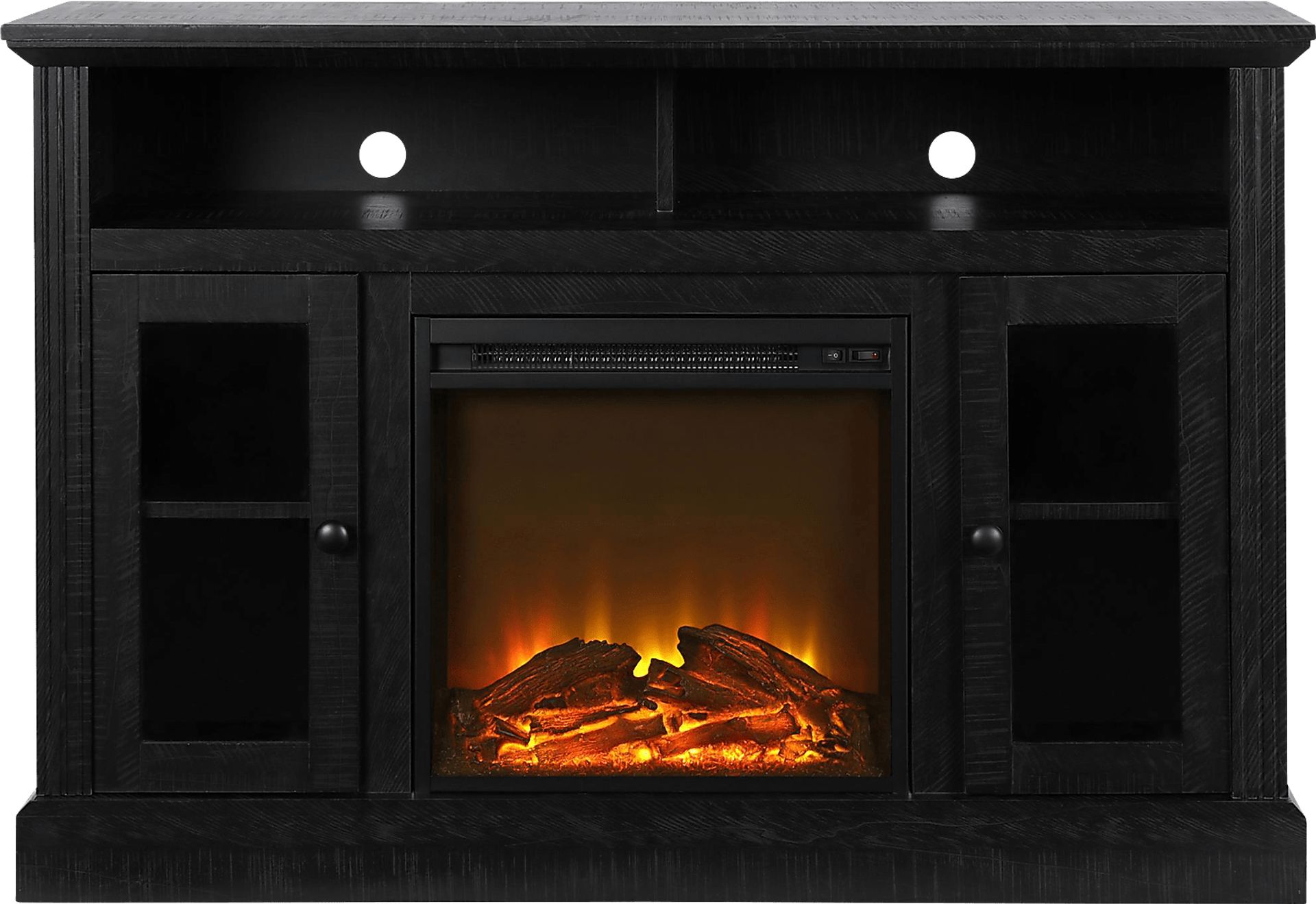 Westral Black 47 in. Console with Electric Fireplace - Image 7