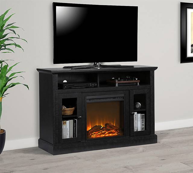 Westral Black 47 in. Console with Electric Fireplace - Thumbnail - Image 8