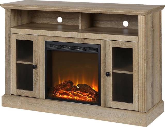 Westral Brown 47 in. Console with Electric Fireplace - Thumbnail - Image 2