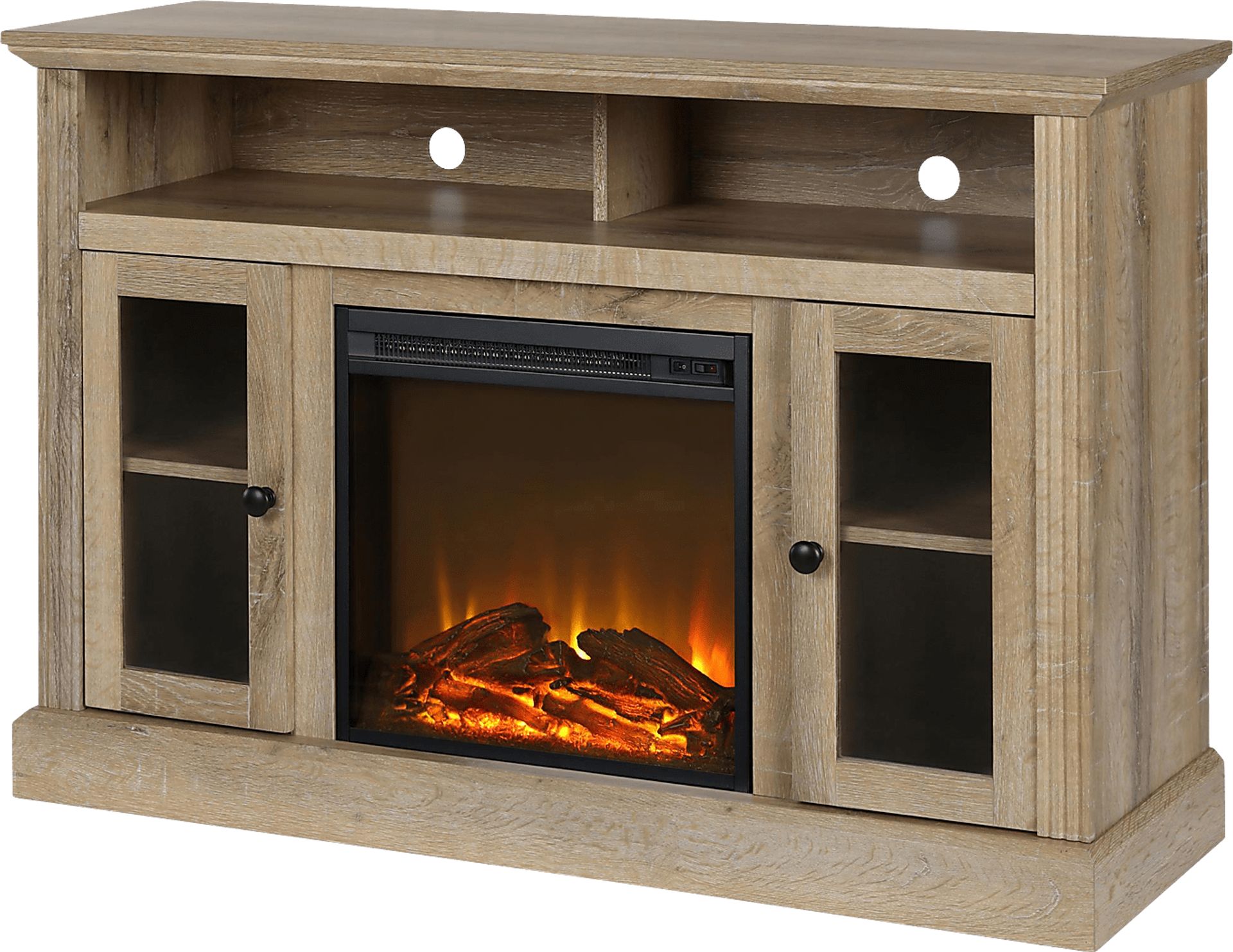 Westral Brown 47 in. Console with Electric Fireplace - Image 2