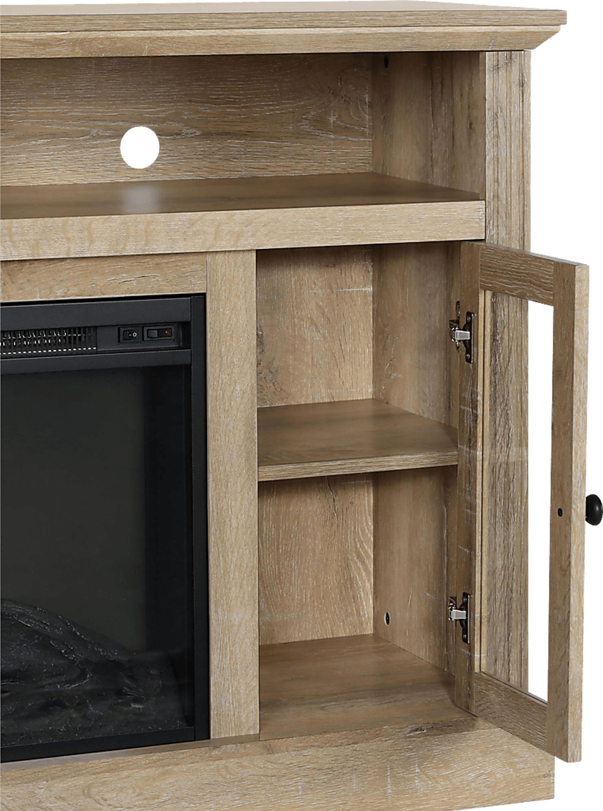 Westral Brown 47 in. Console with Electric Fireplace - Image 3