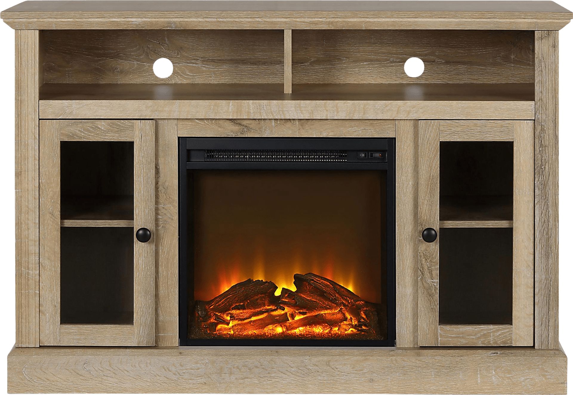 Westral Brown 47 in. Console with Electric Fireplace - Image 6