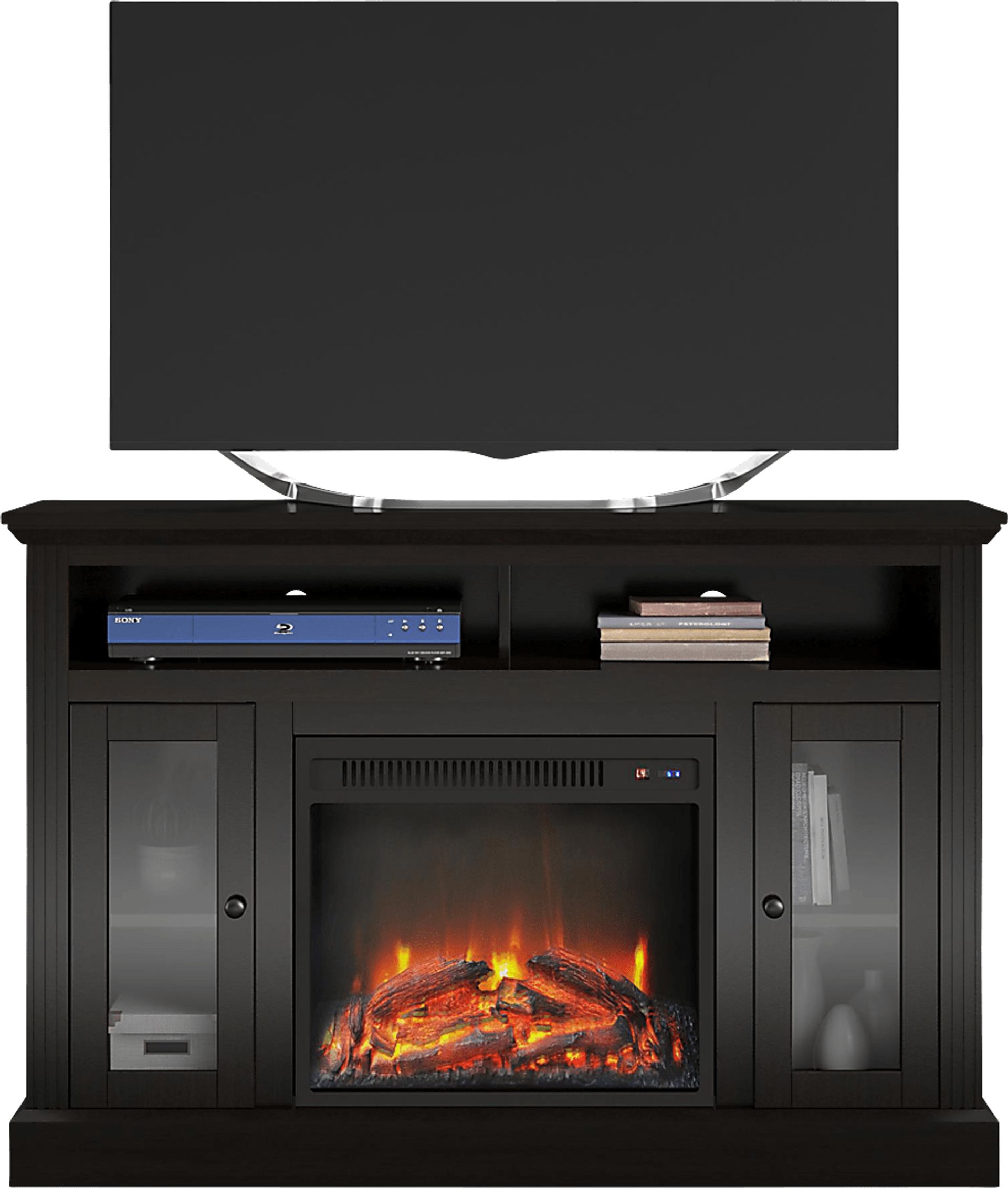 Westral Espresso 47 in. Console with Electric Fireplace - Image 1