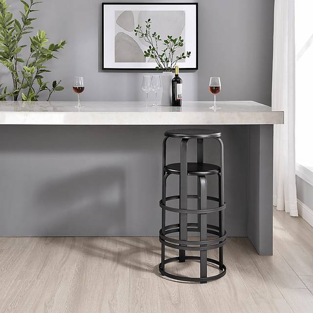 Westray Black Counter Height Stool - Thumbnail - Image 4