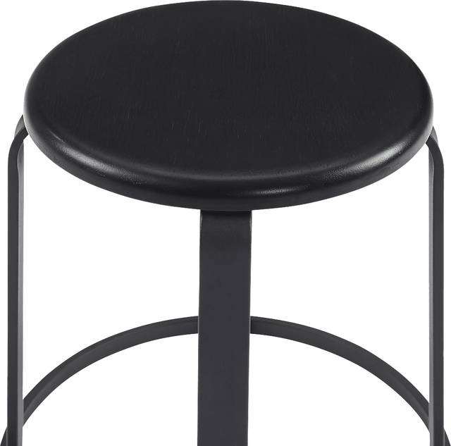 Westray Black Dining Stool, Set of 2 - Thumbnail - Image 5