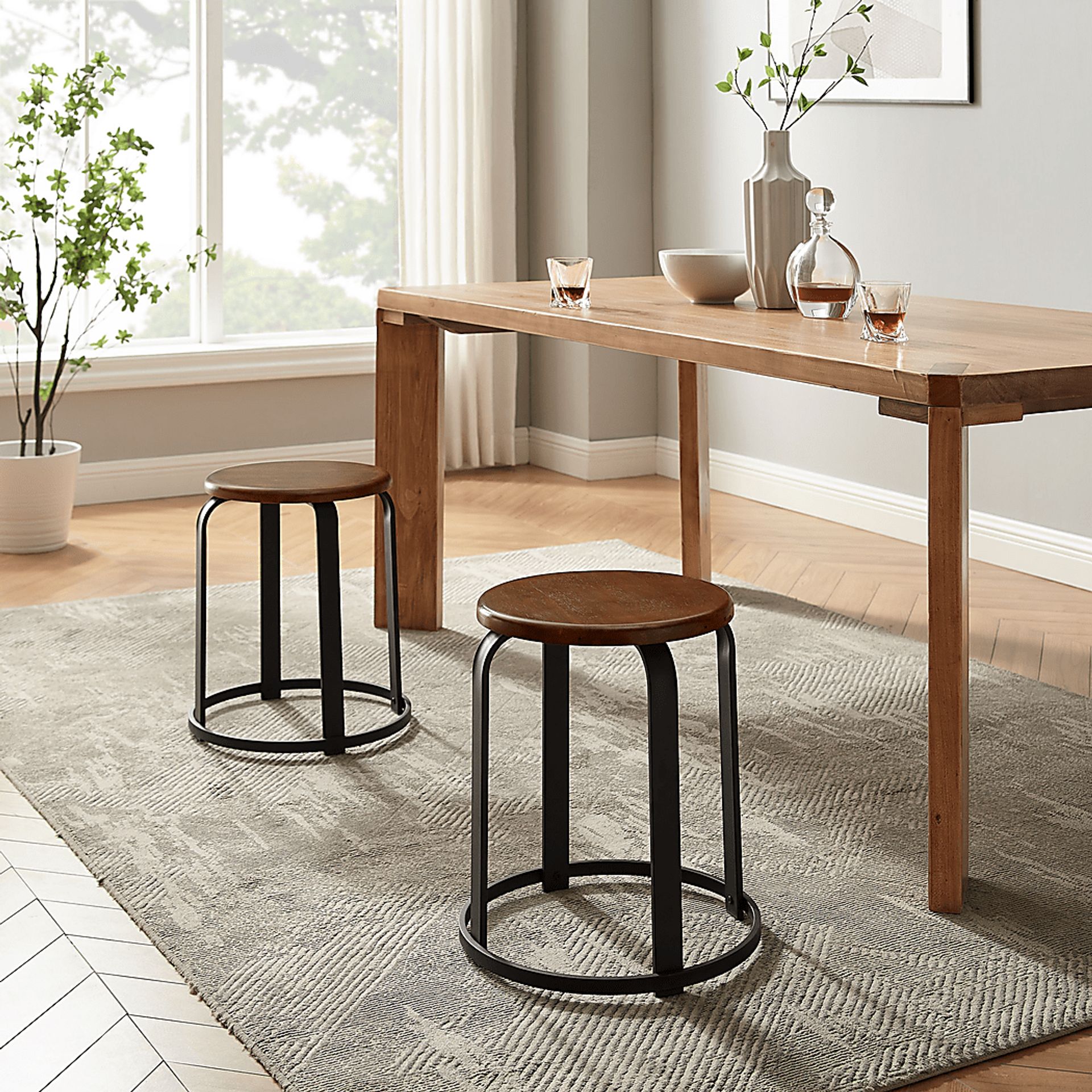Westray Coffee Dining Stool - Image 2