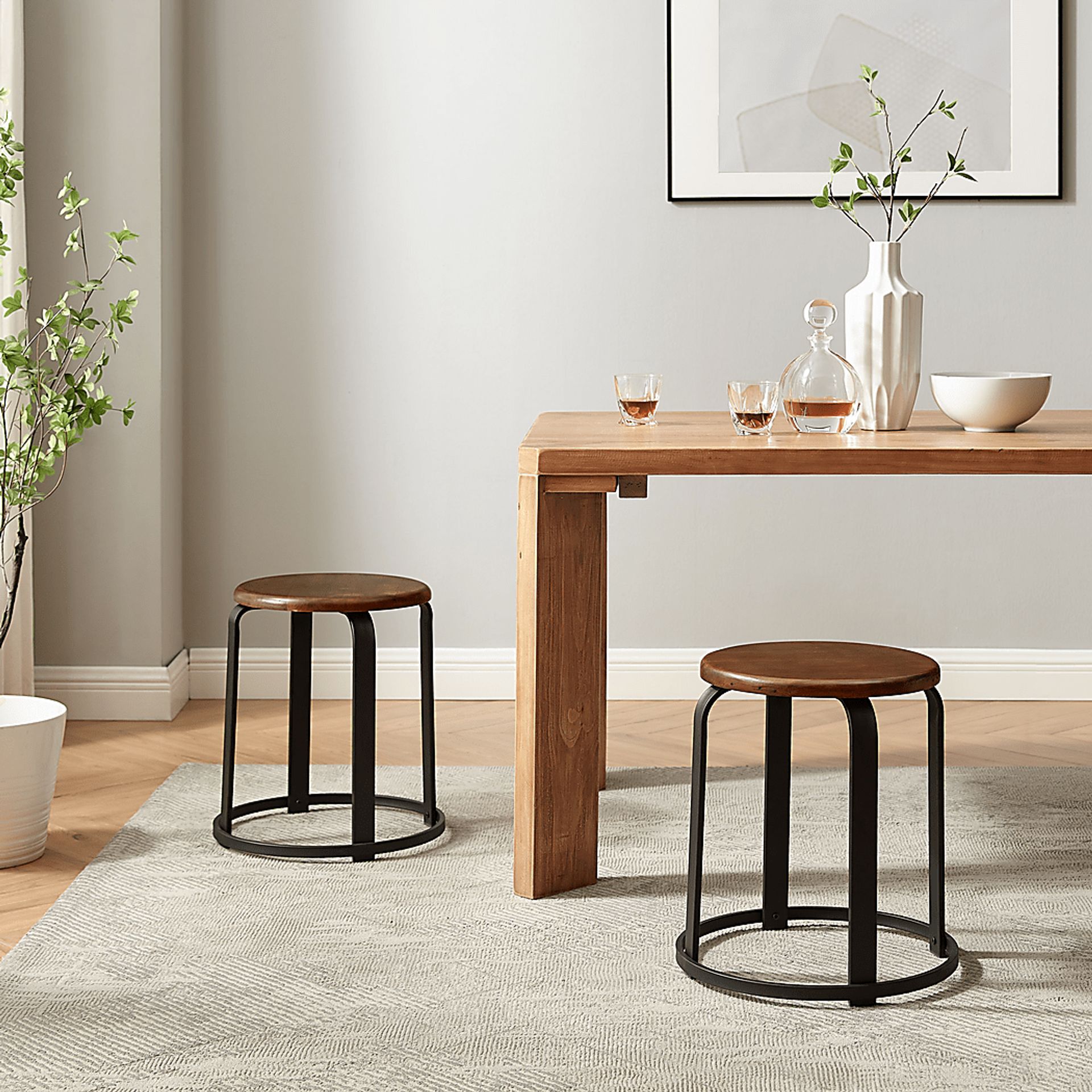 Westray Coffee Dining Stool - Image 3