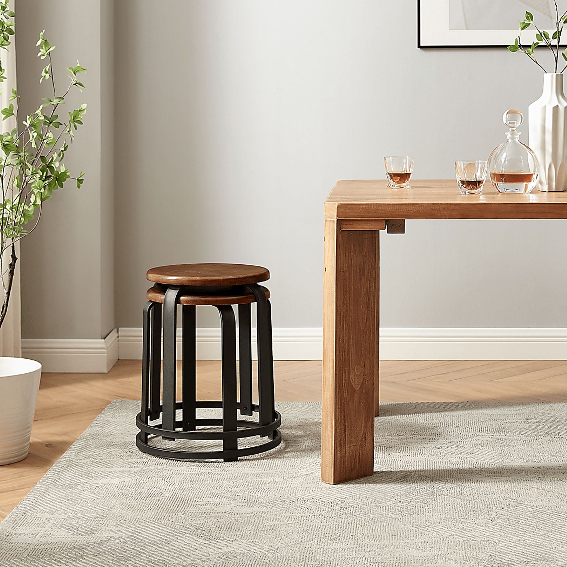 Westray Coffee Dining Stool - Image 4