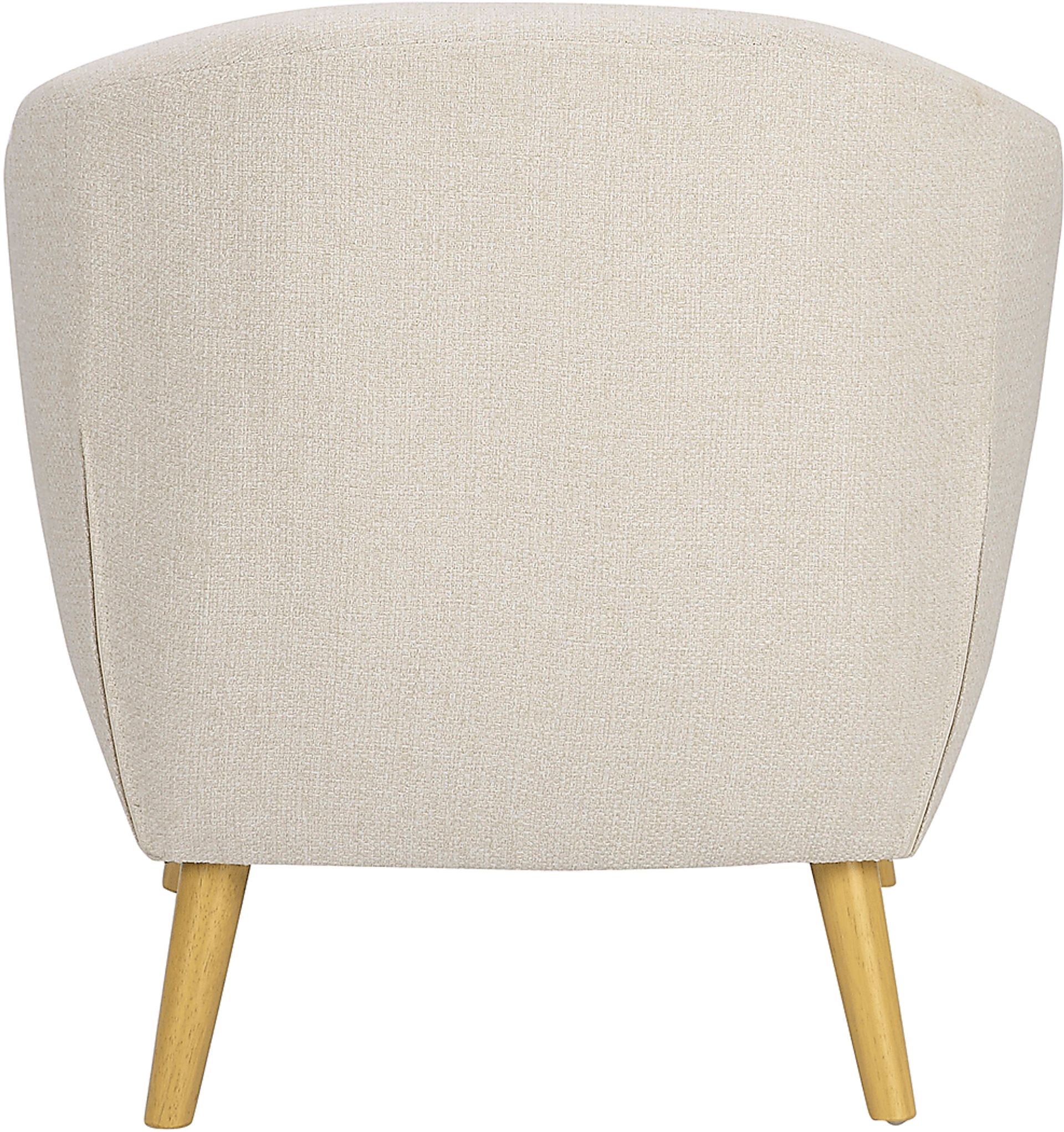 Westrivers Cream Accent Chair and Ottoman - Image 6