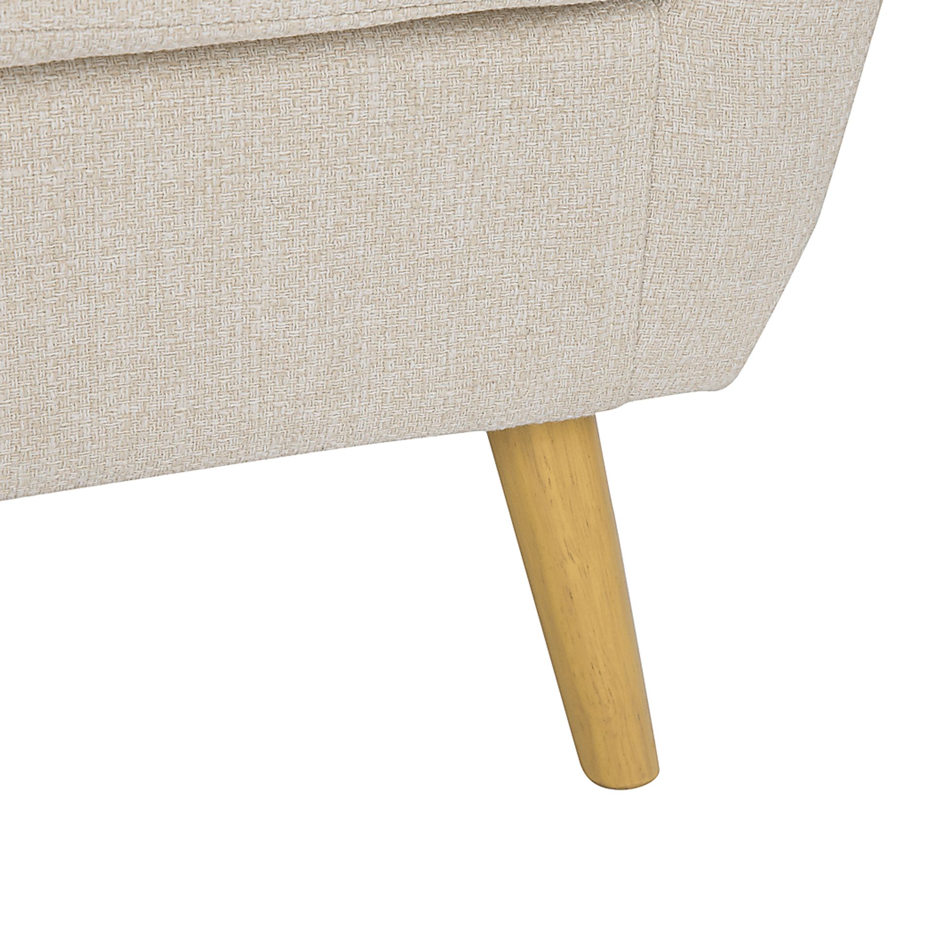 Westrivers Cream Accent Chair and Ottoman - Image 8