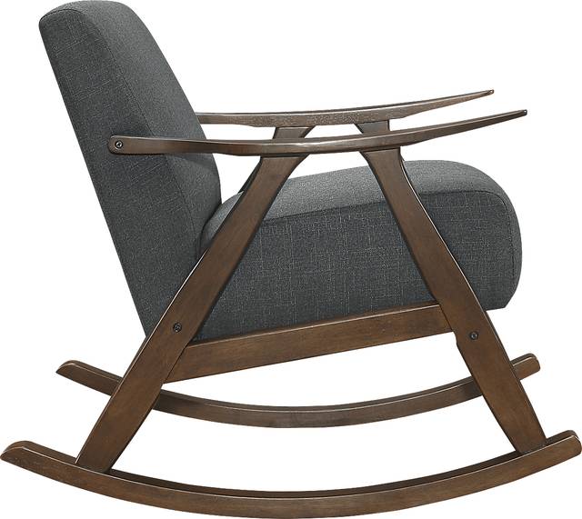 Westroll Dark Gray Rocking Chair - Thumbnail - Image 2