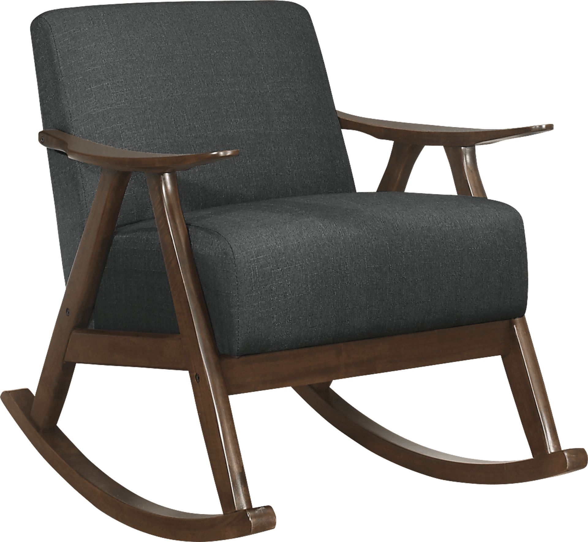 Westroll Dark Gray Rocking Chair - Image 1