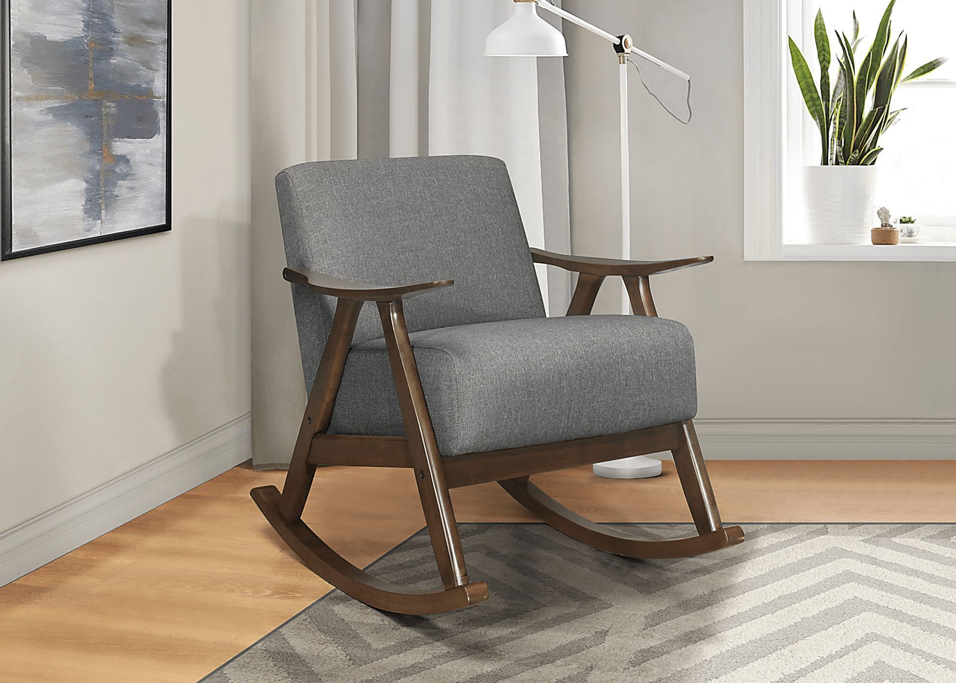 Westroll Gray Rocking Chair - Image 5