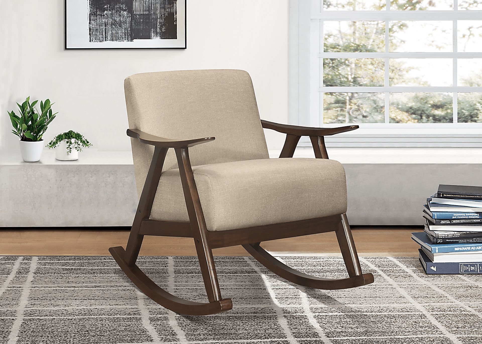Westroll Tan Rocking Chair - Image 5