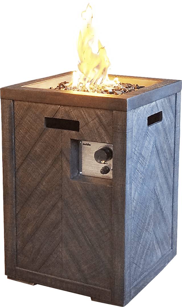 Westville Gray Outdoor 19.5 in. Square Fire Pit - Thumbnail - Image 1