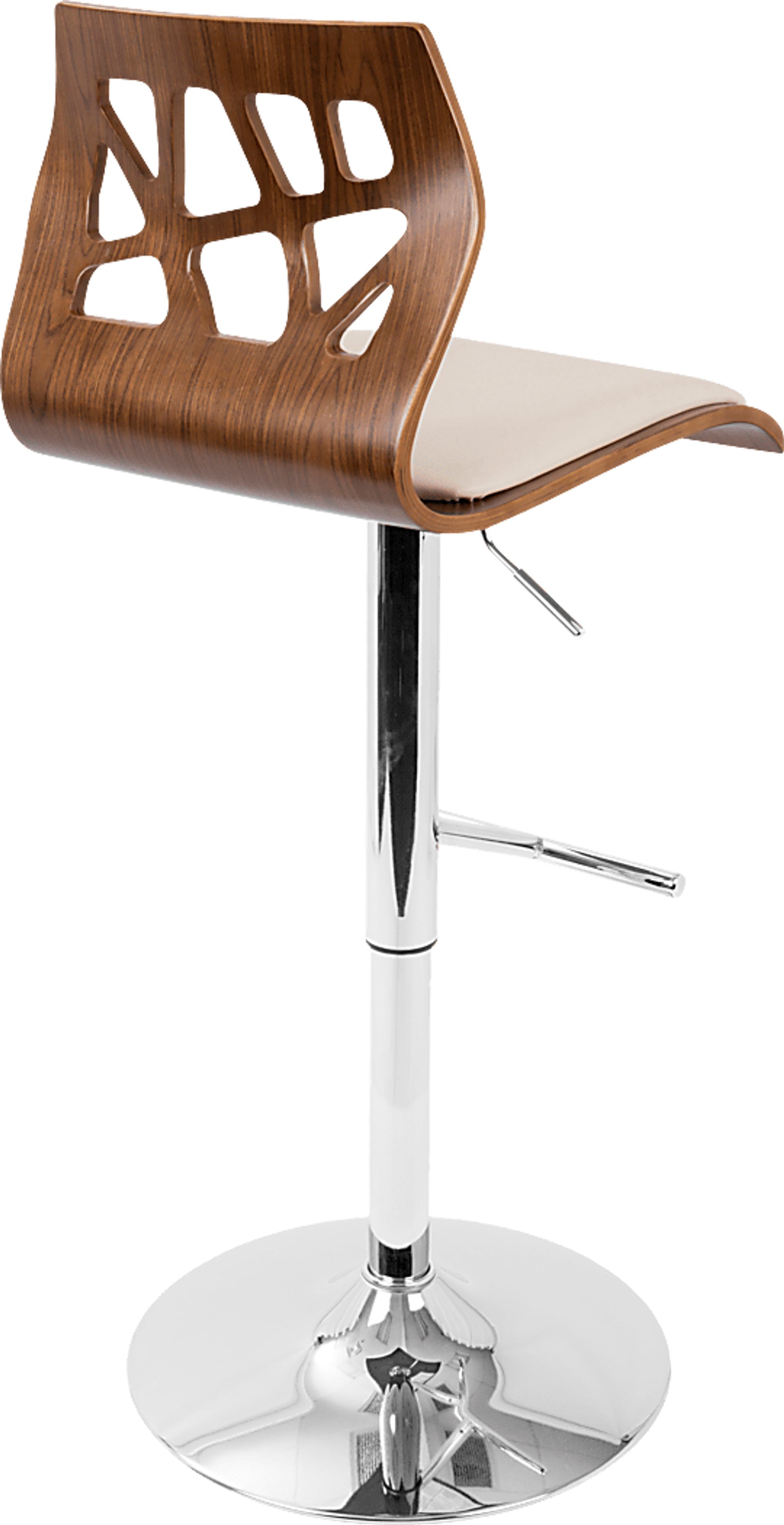 Westwise Cream Adjustable Swivel Barstool, Set of 3 - Image 7