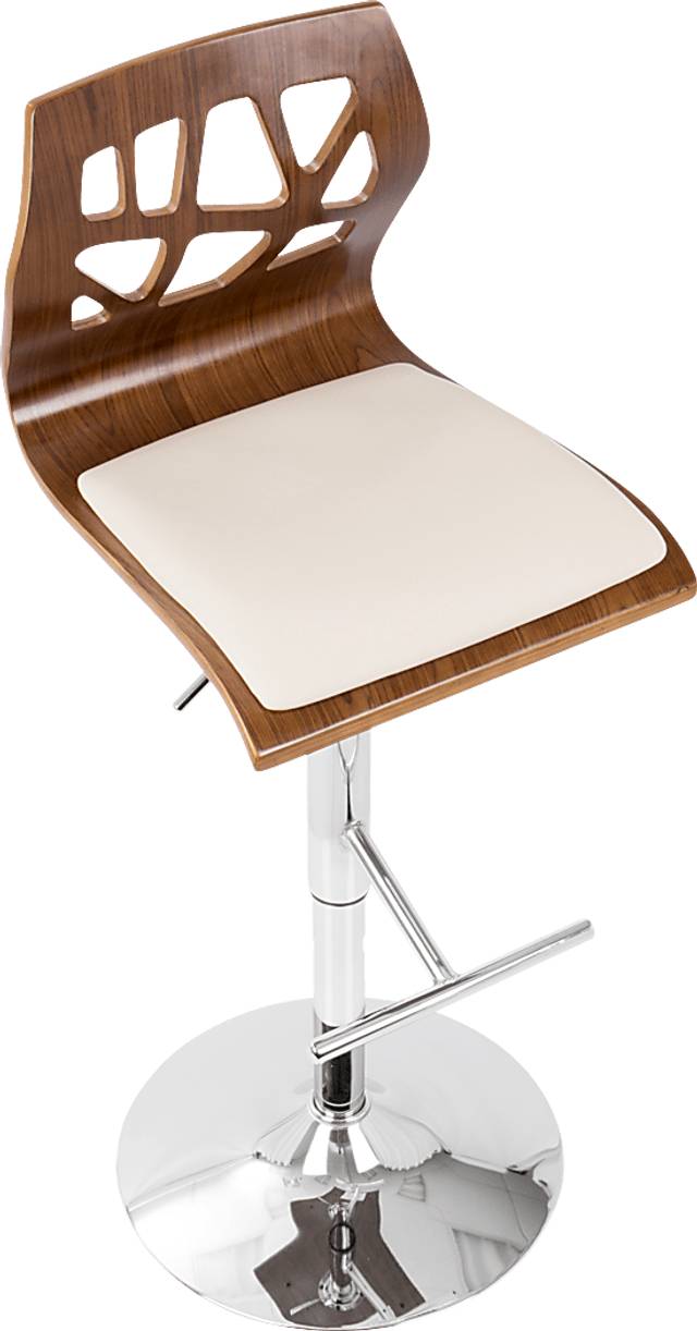Westwise Cream Adjustable Swivel Barstool, Set of 3 - Thumbnail - Image 10