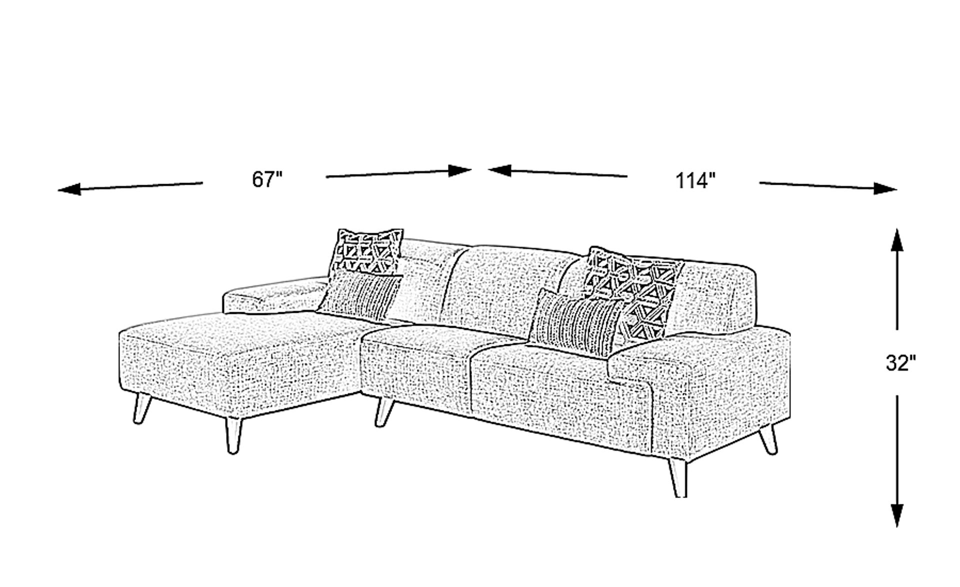 Dimension Image. Please refer to the Dimension Tab on this page for dimension details.