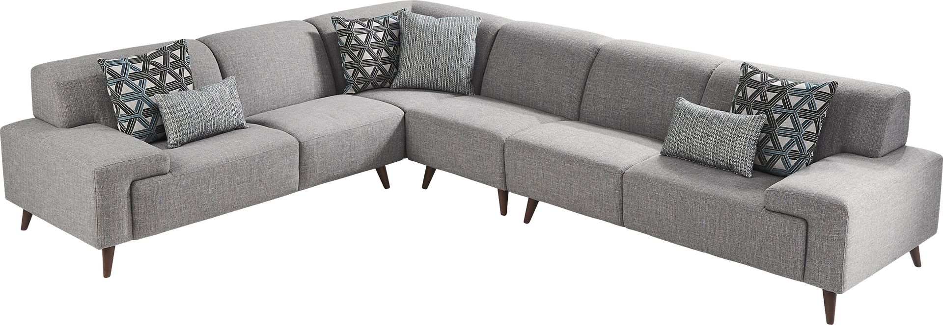 Westwood Gray 7 Pc Sectional Living Room - Image 3