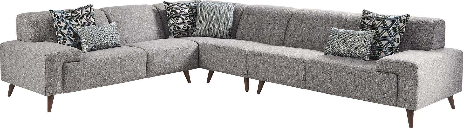 Westwood Gray 7 Pc Sectional Living Room - Image 2