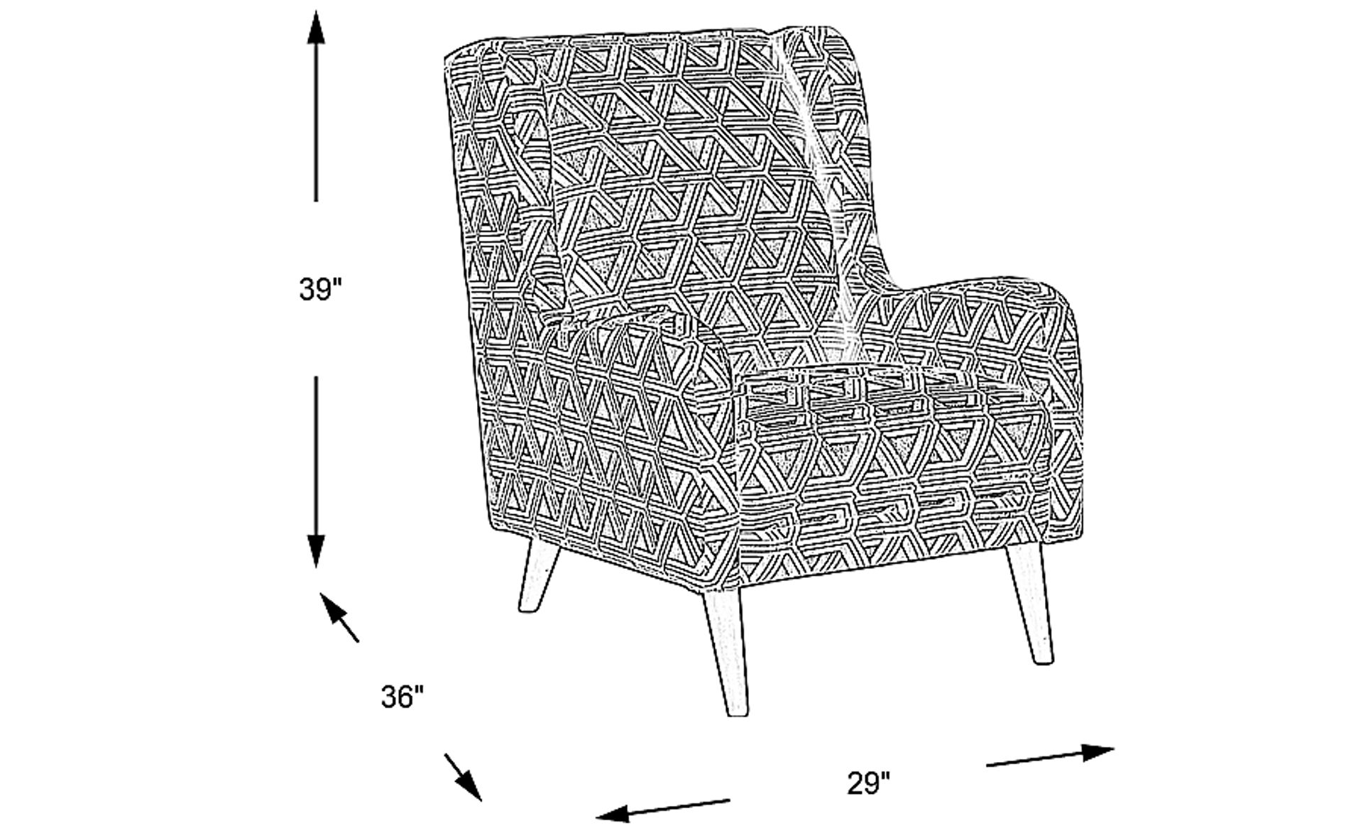Dimension Image. Please refer to the Dimension Tab on this page for dimension details.