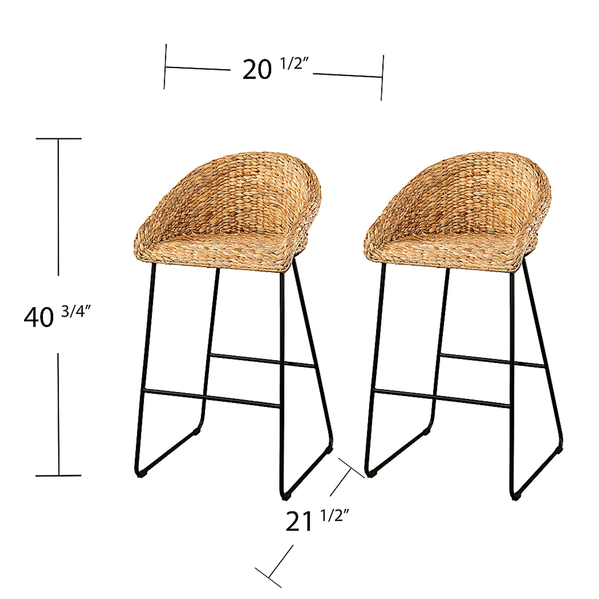 Wesvill Natural Barstool, Set of 2 - Image 5