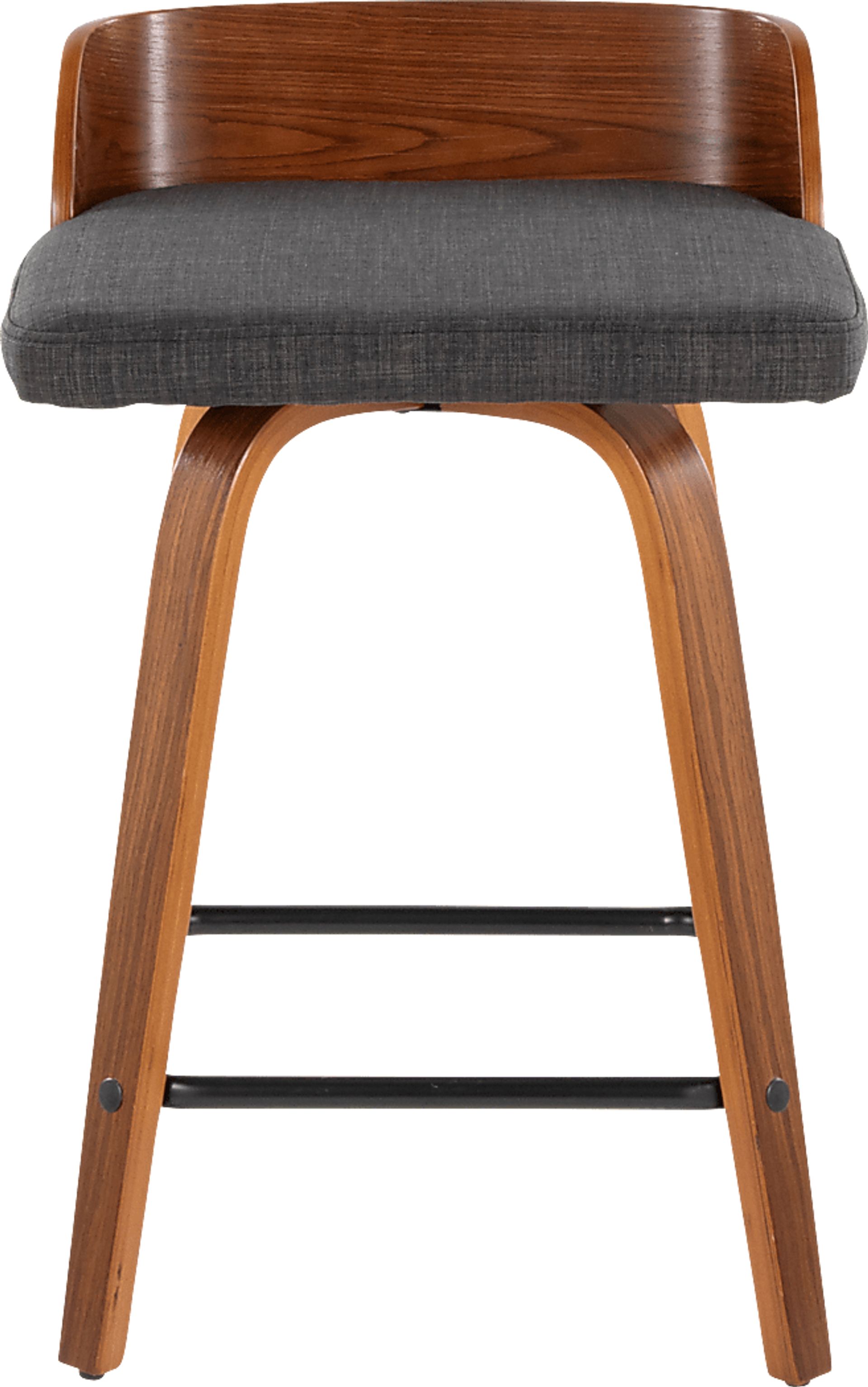 Wetherburn I Charcoal 24" Swivel Counter Height Stool, Set of 2 - Image 4