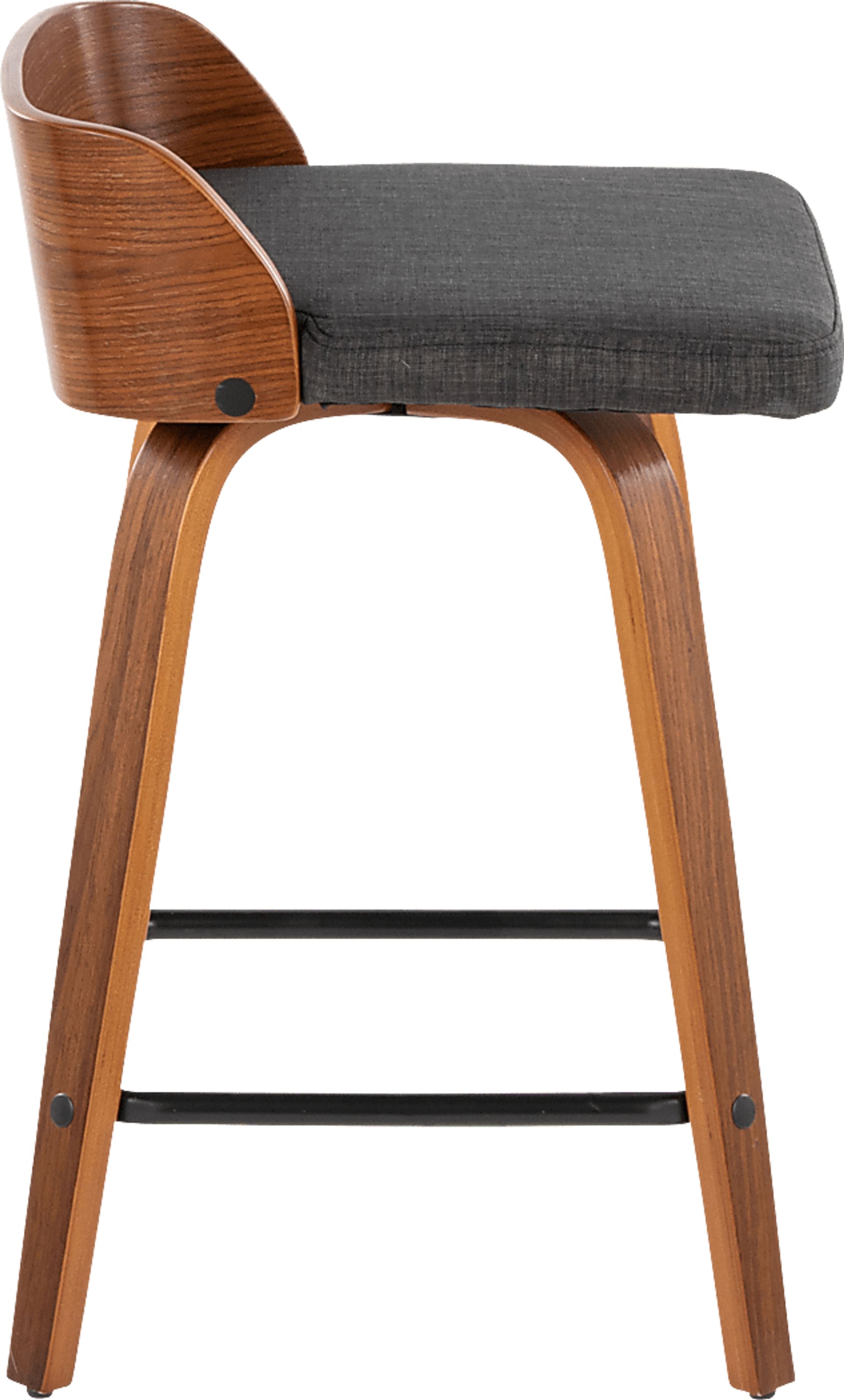 Wetherburn I Charcoal 24" Swivel Counter Height Stool, Set of 2 - Image 7