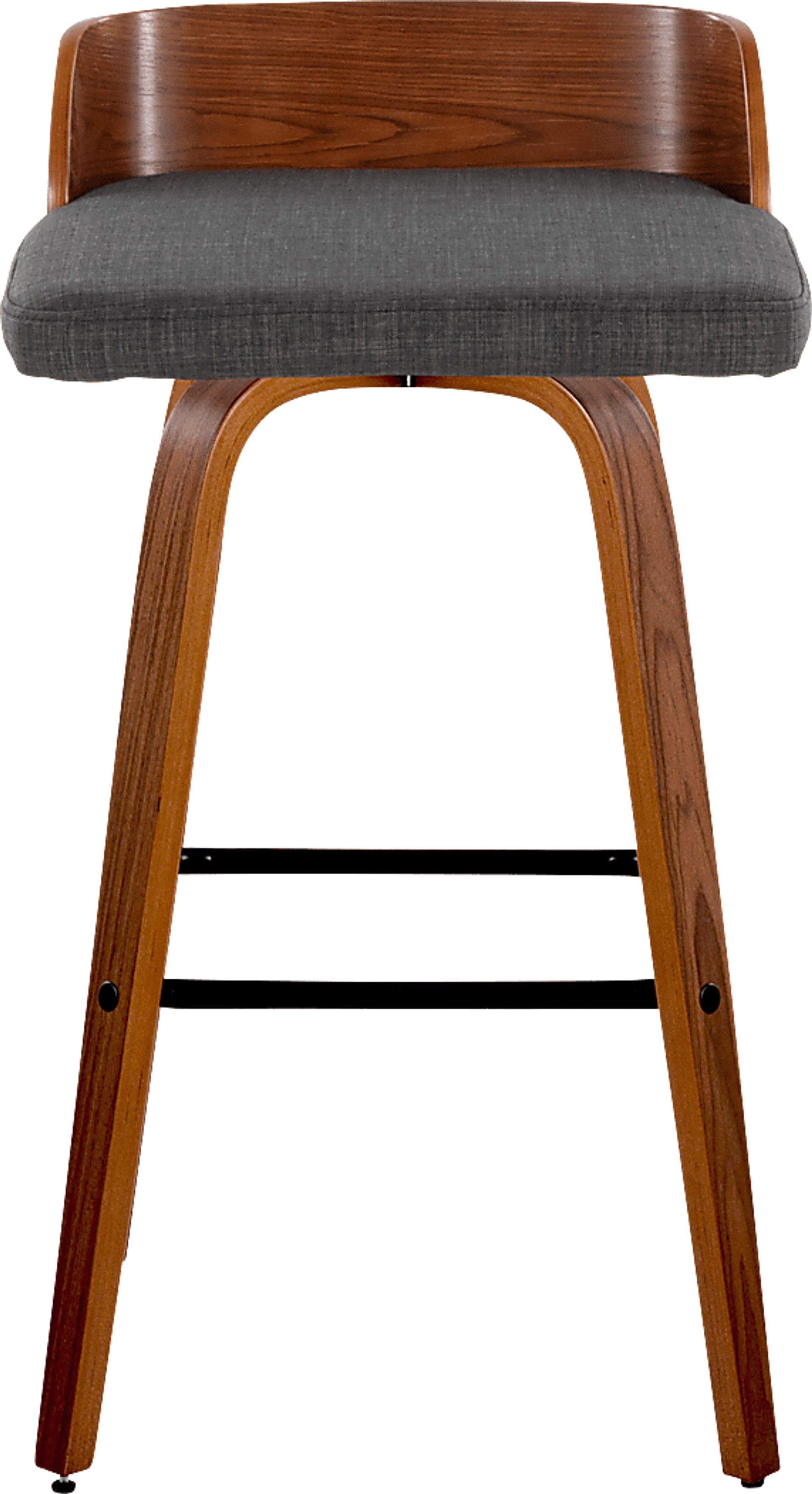 Wetherburn I Charcoal Swivel Barstool, Set of 2 - Image 4