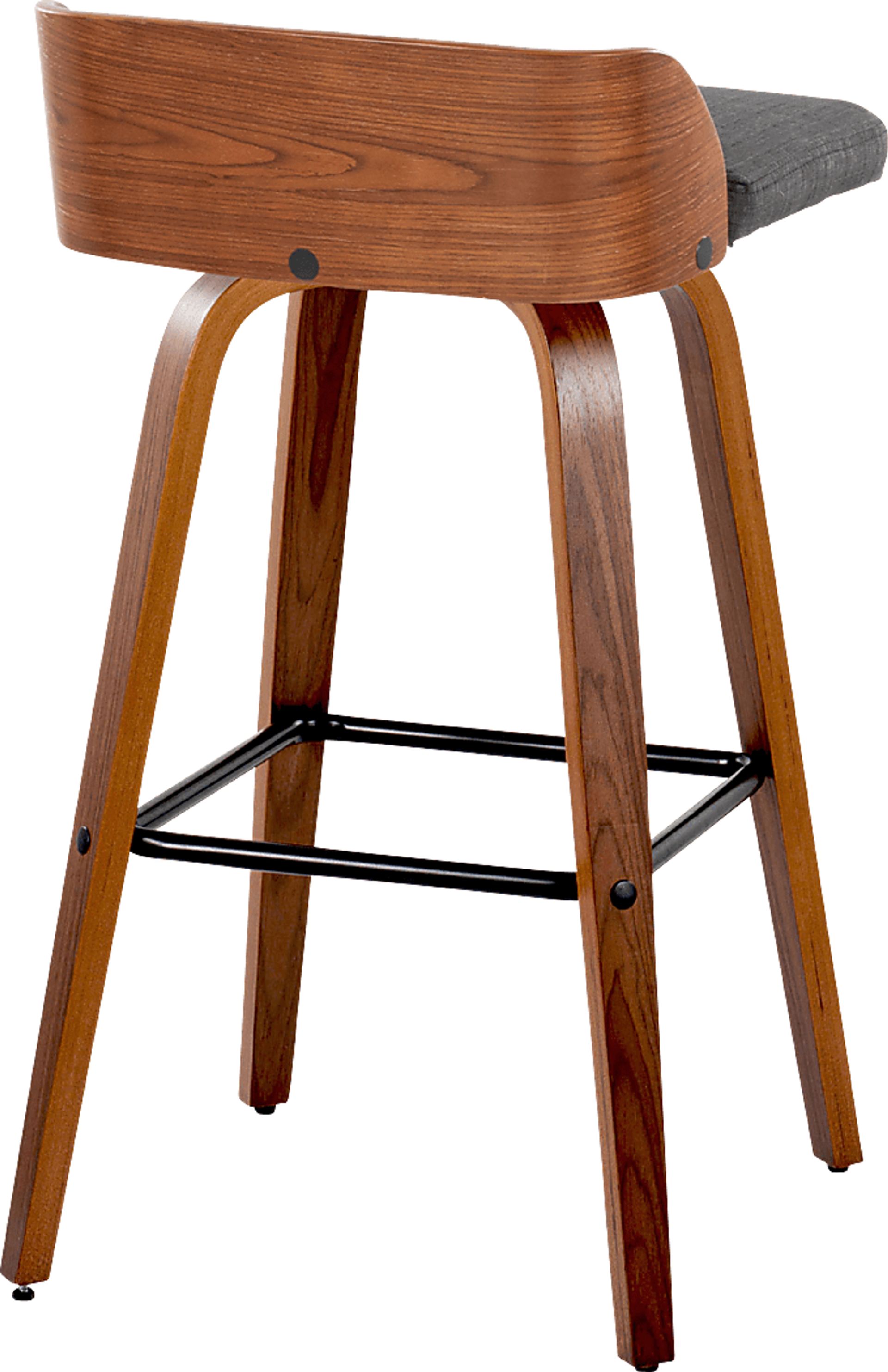 Wetherburn I Charcoal Swivel Barstool, Set of 2 - Image 6