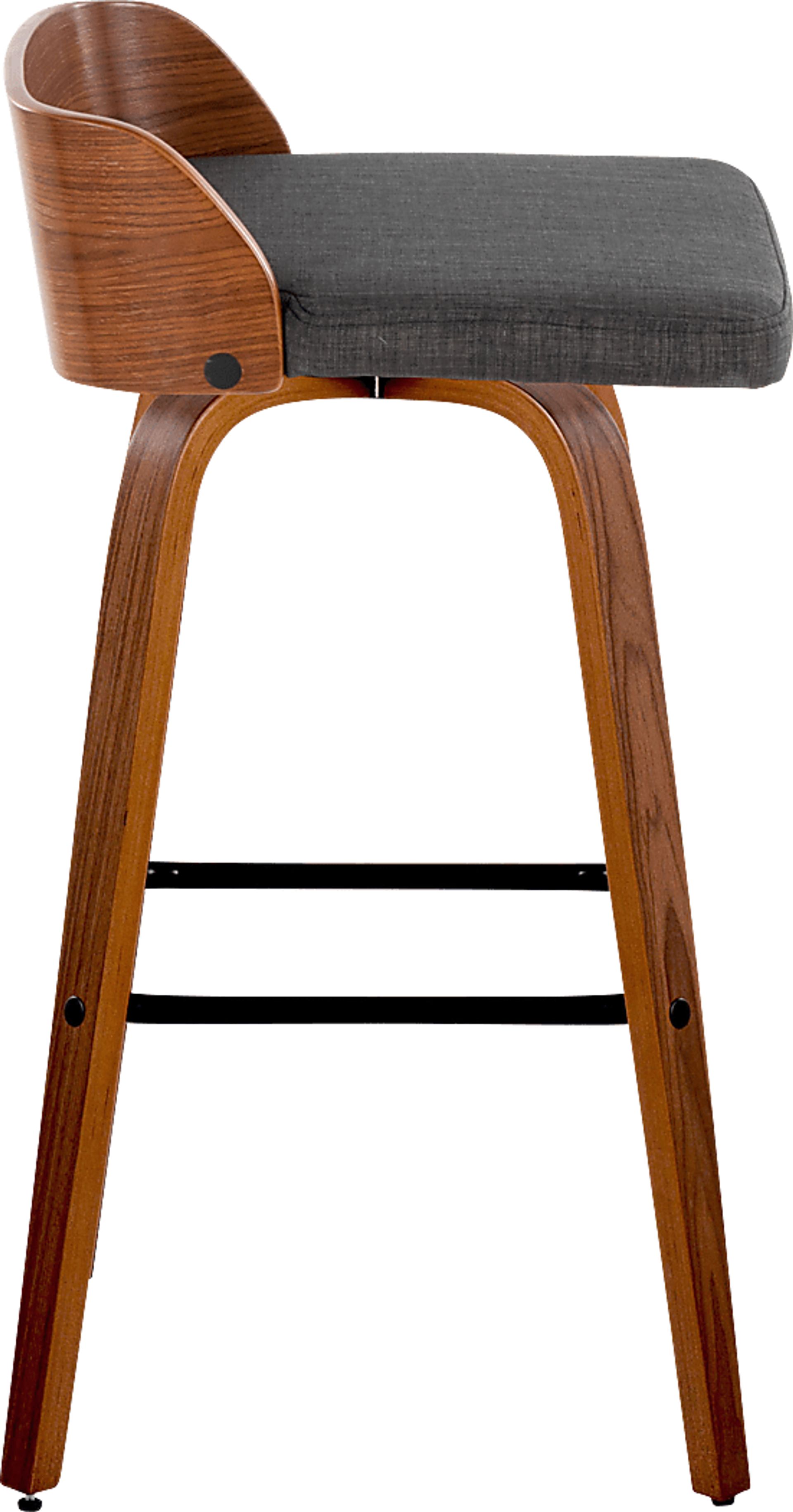 Wetherburn I Charcoal Swivel Barstool, Set of 2 - Image 7