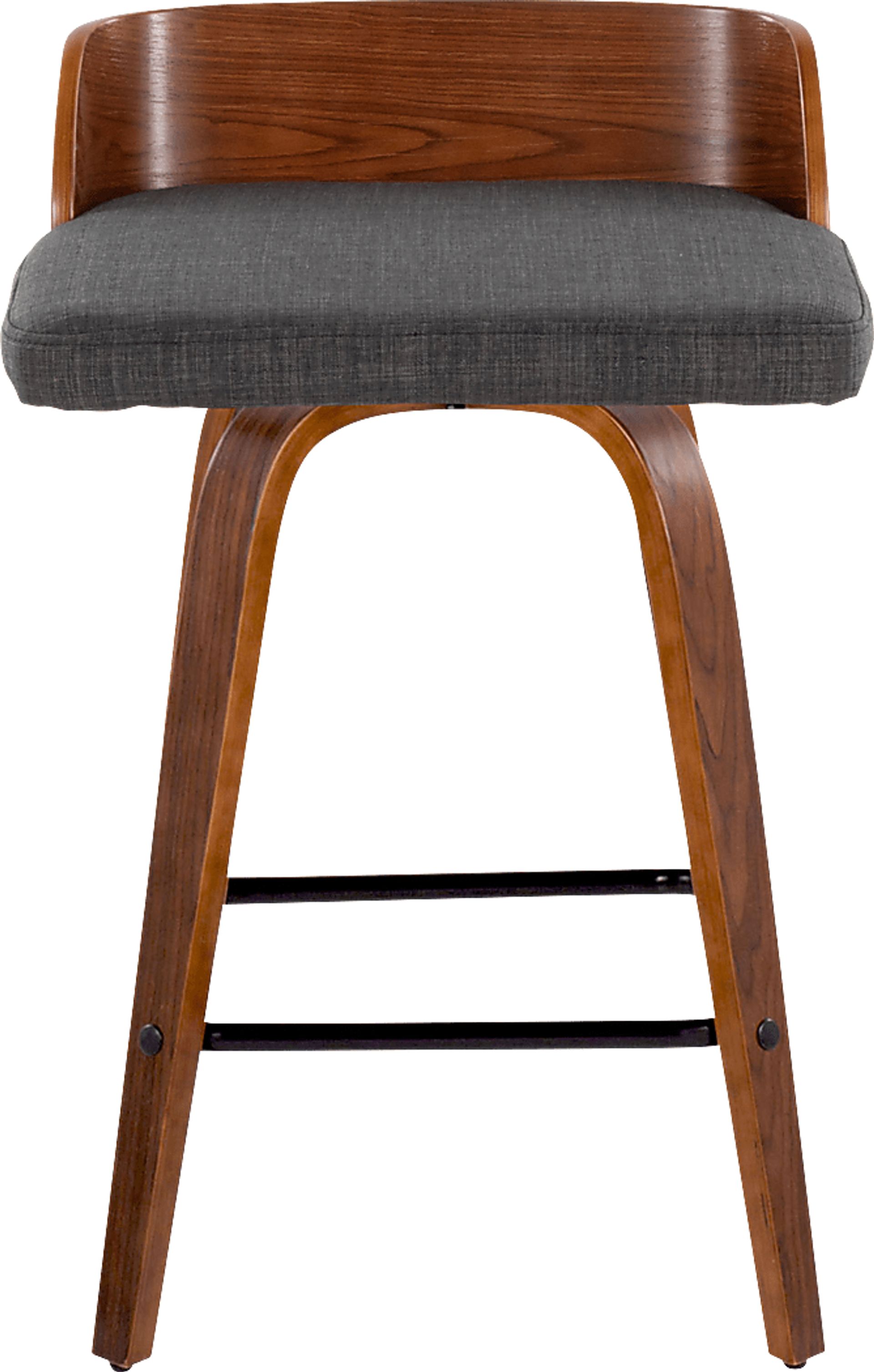Wetherburn I Charcoal Swivel Counter Height Stool, Set of 2 - Image 4