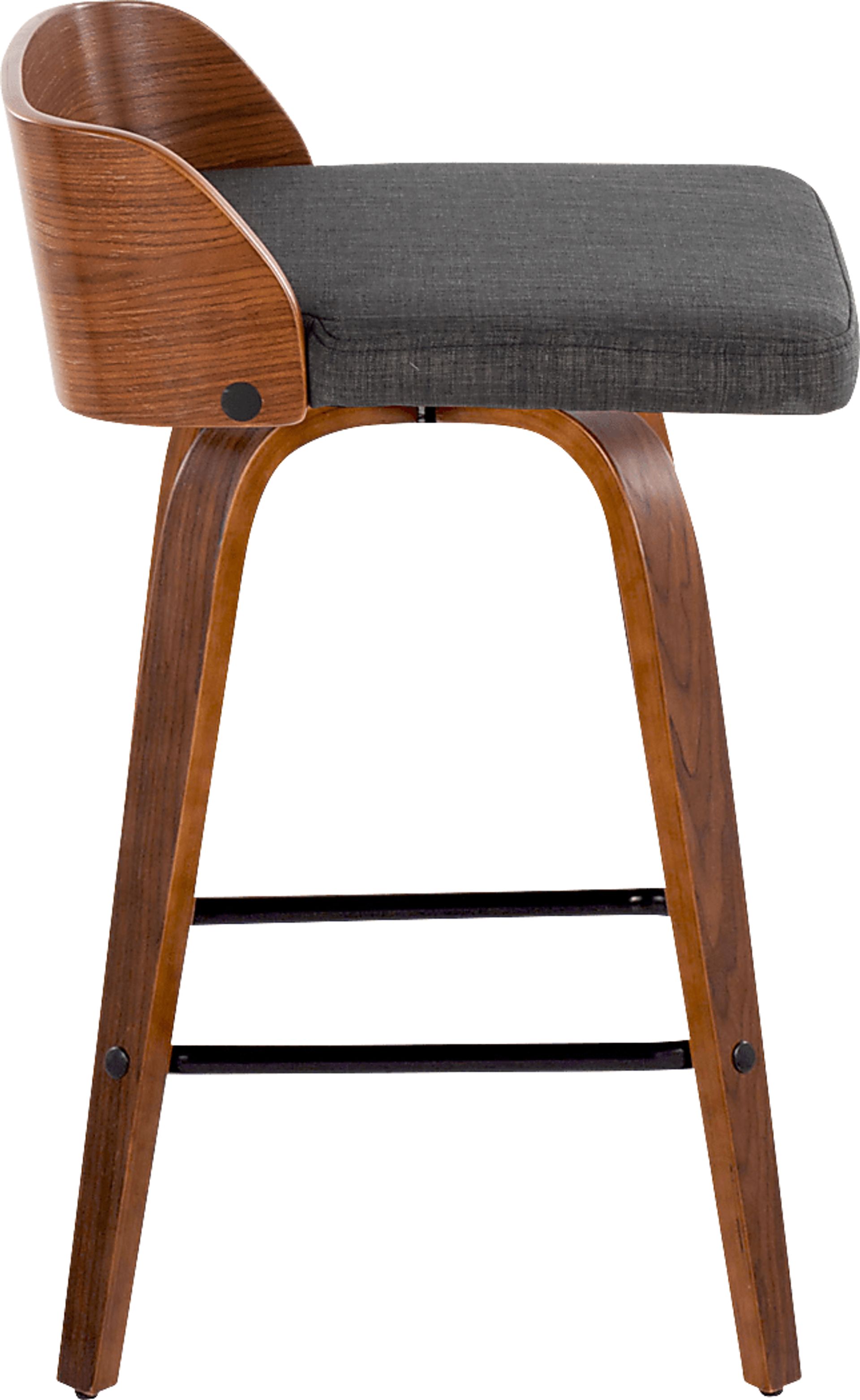 Wetherburn I Charcoal Swivel Counter Height Stool, Set of 2 - Image 7
