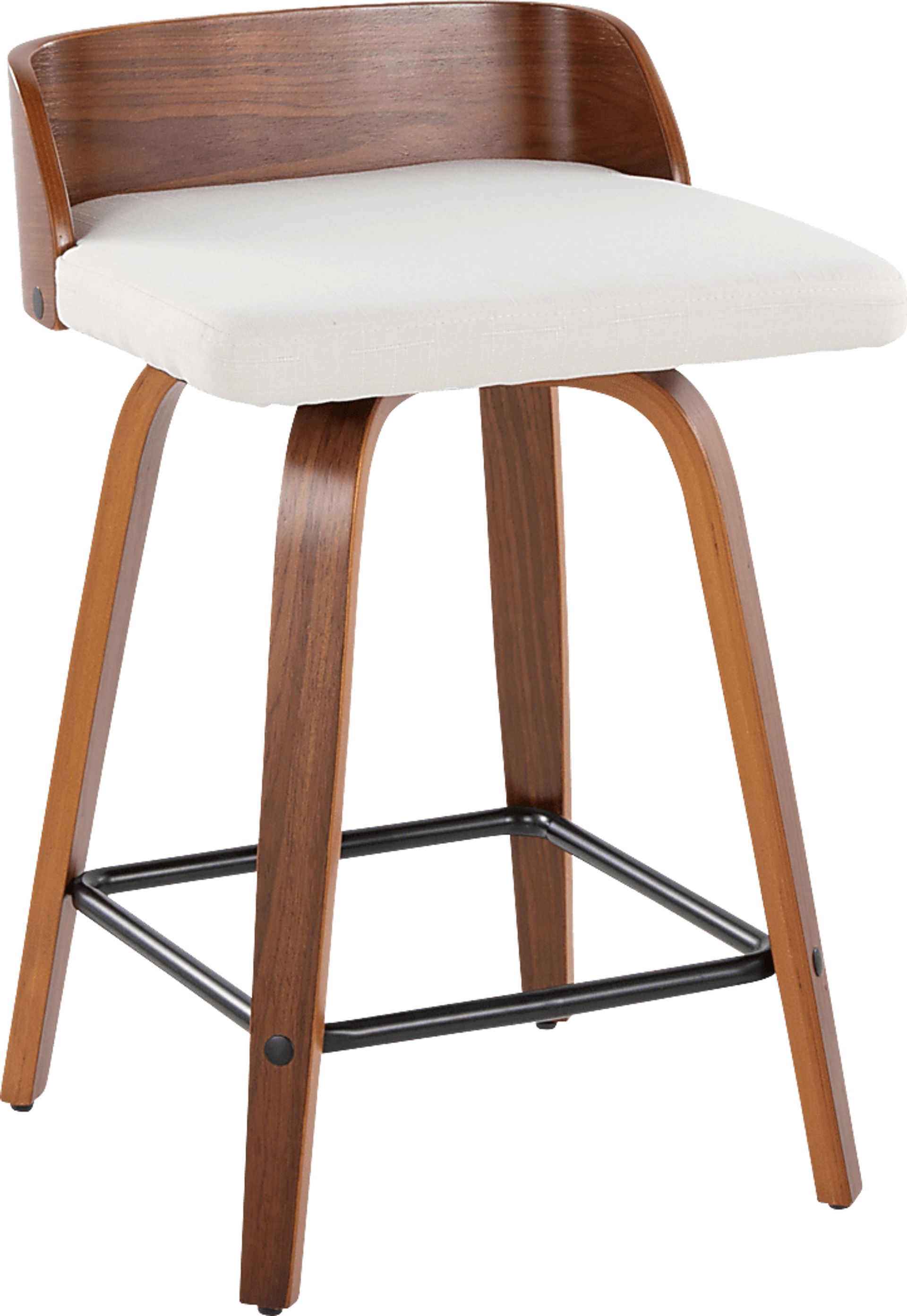 Wetherburn I Cream 24" Swivel Counter Height Stool, Set of 2 - Image 3